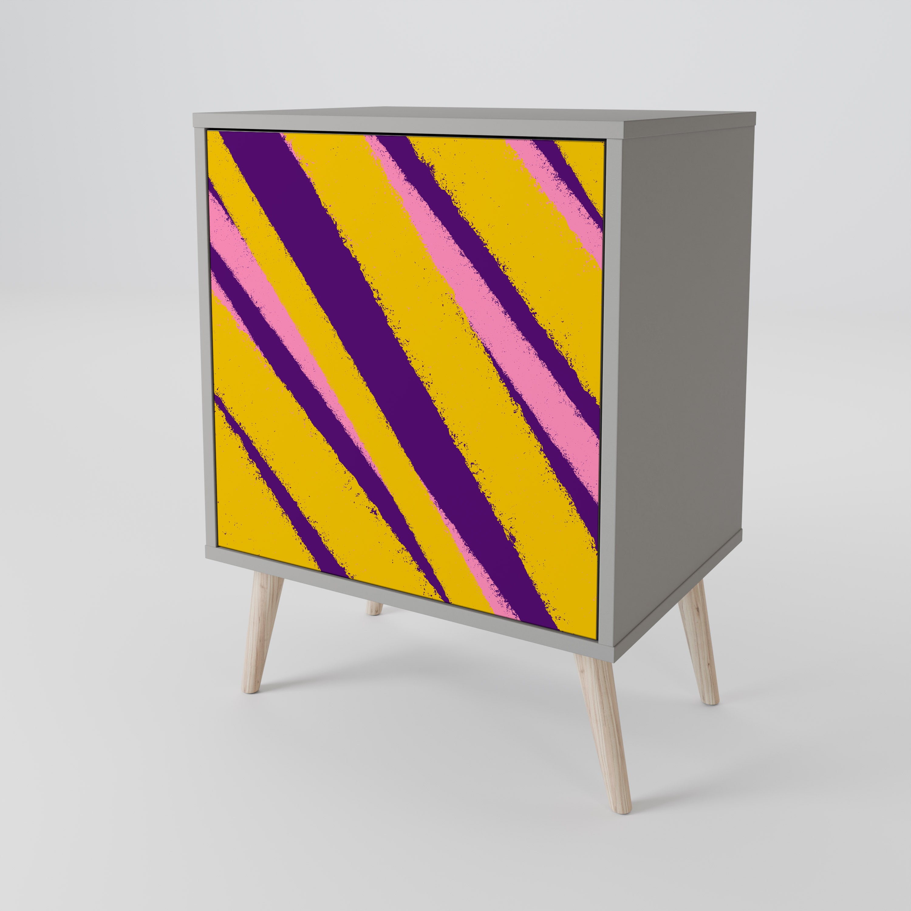 Aparador de 1 puerta DREAMS COME TRUE en acabado gris