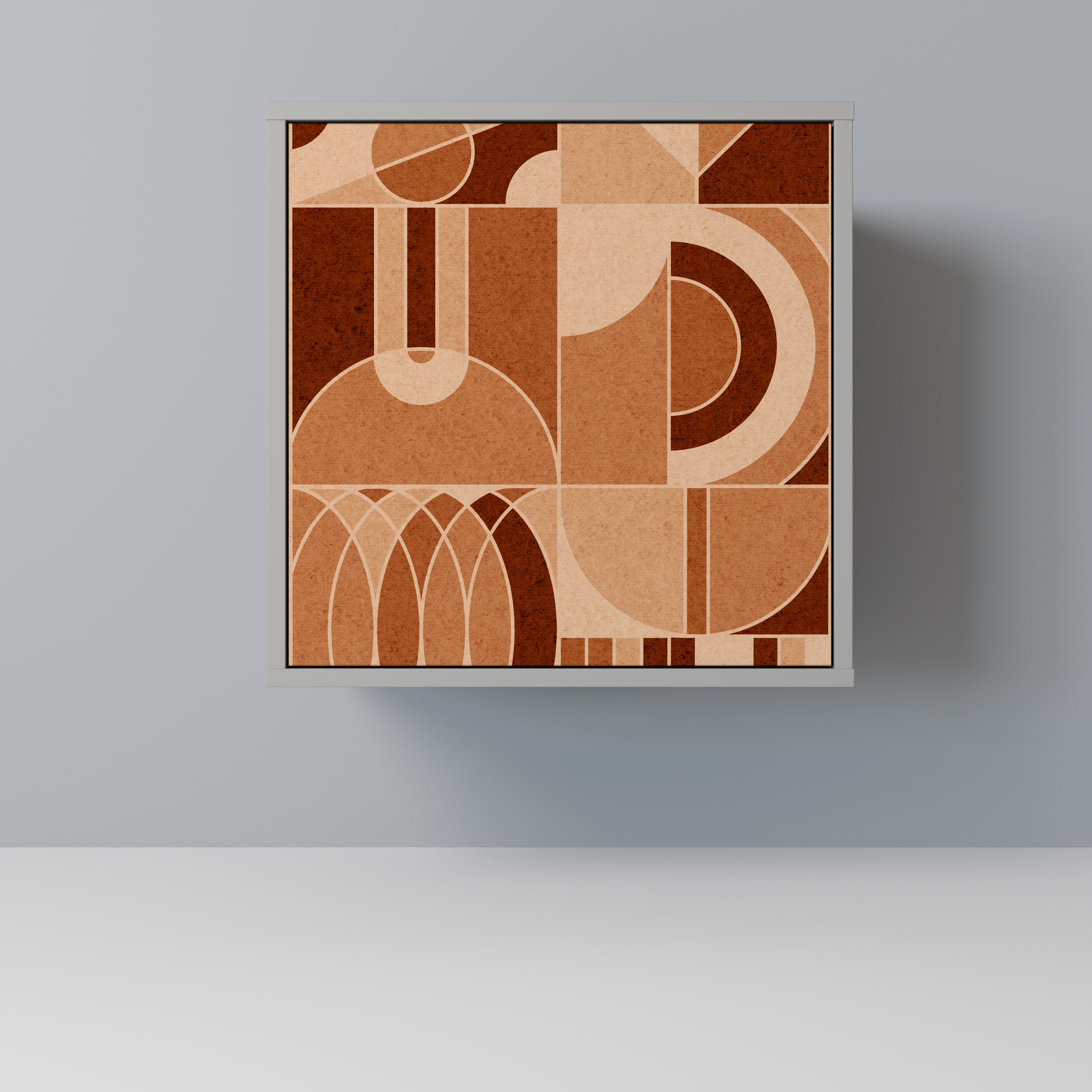 Aparador PRISM MOSAIC de 1 puerta en acabado gris