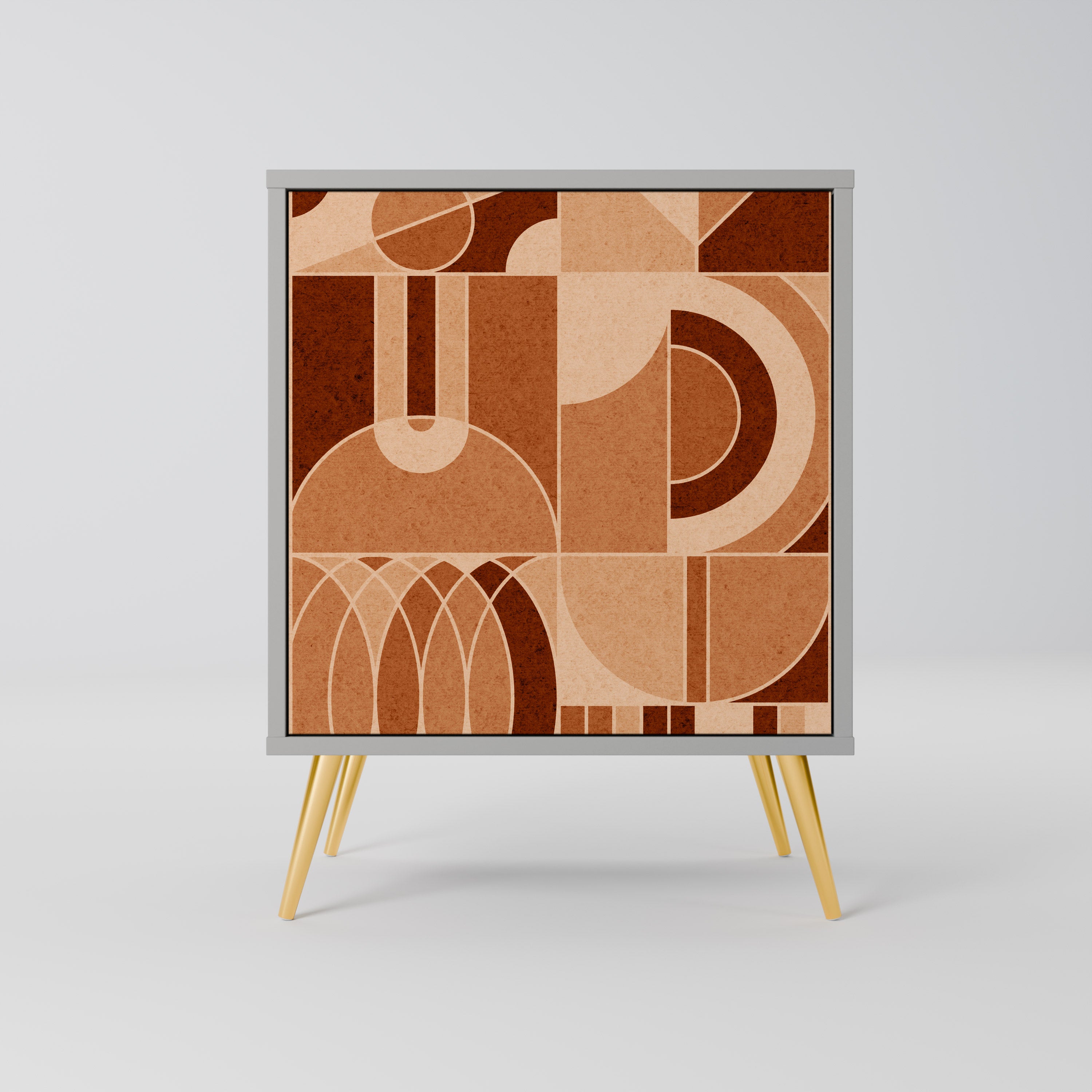 Aparador PRISM MOSAIC de 1 puerta en acabado gris