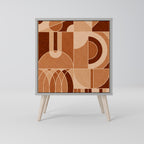 PRISM MOSAIC 1-Door Sideboard in Grey Finish