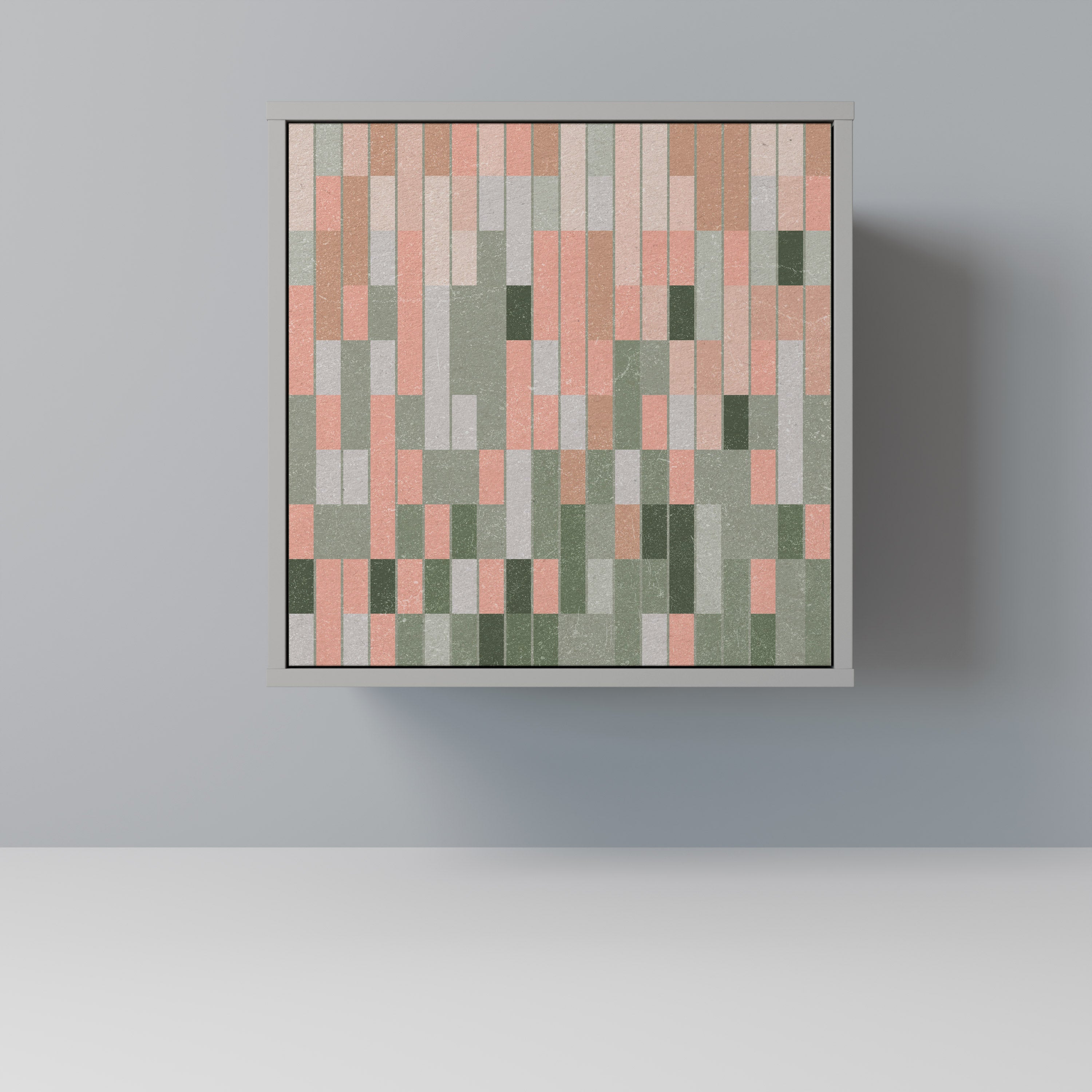 CONSTRUYENDO EL FUTURO Aparador de 1 puerta en acabado gris