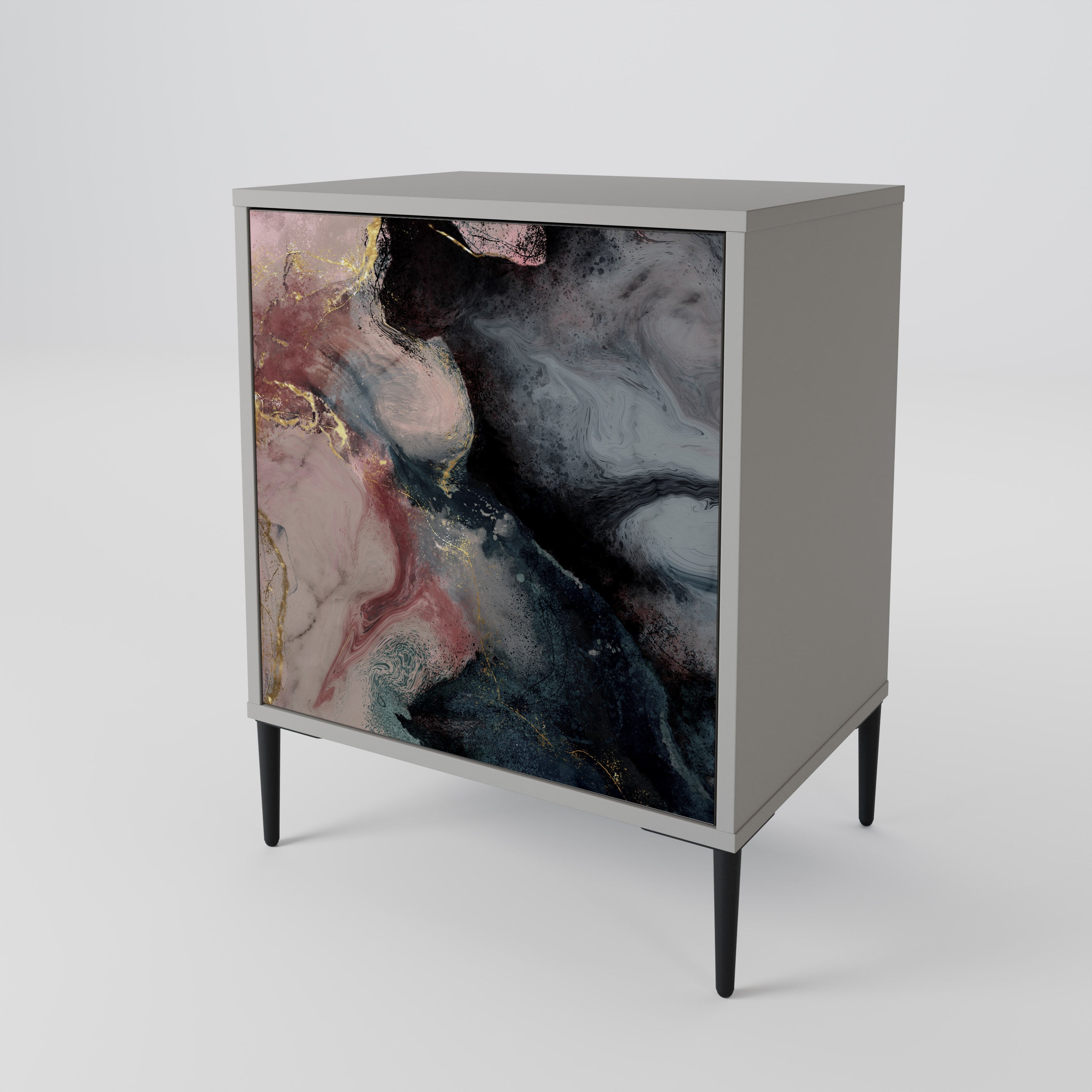 GILDED SWIRLS 1-Door Sideboard