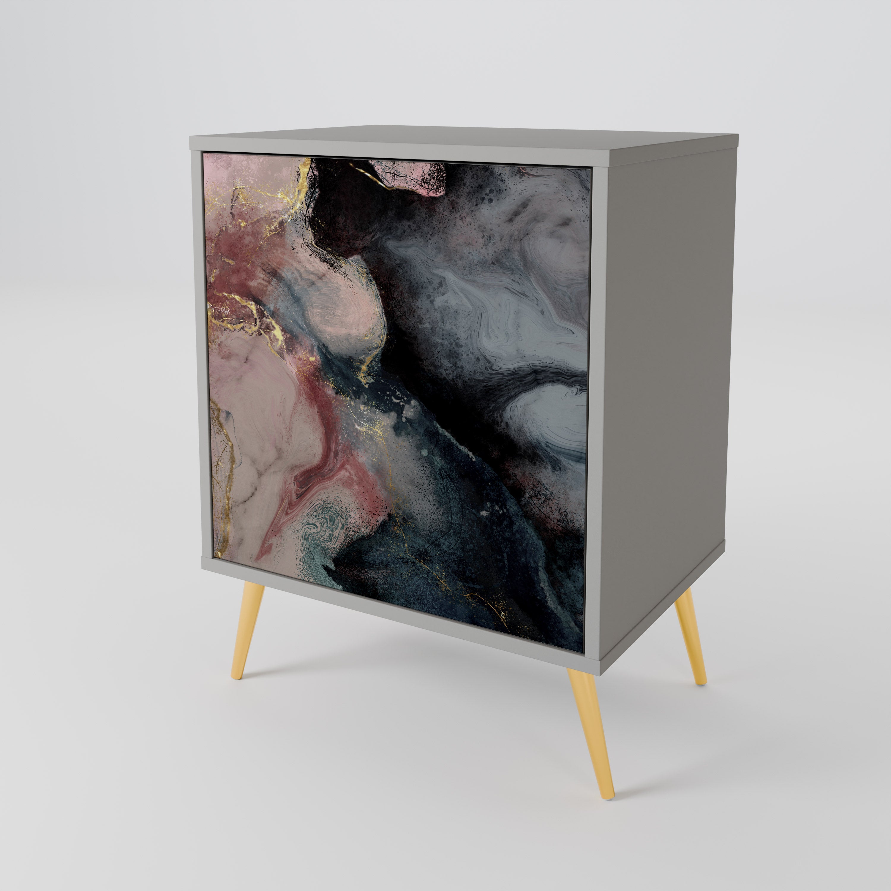 GILDED SWIRLS 1-Door Sideboard