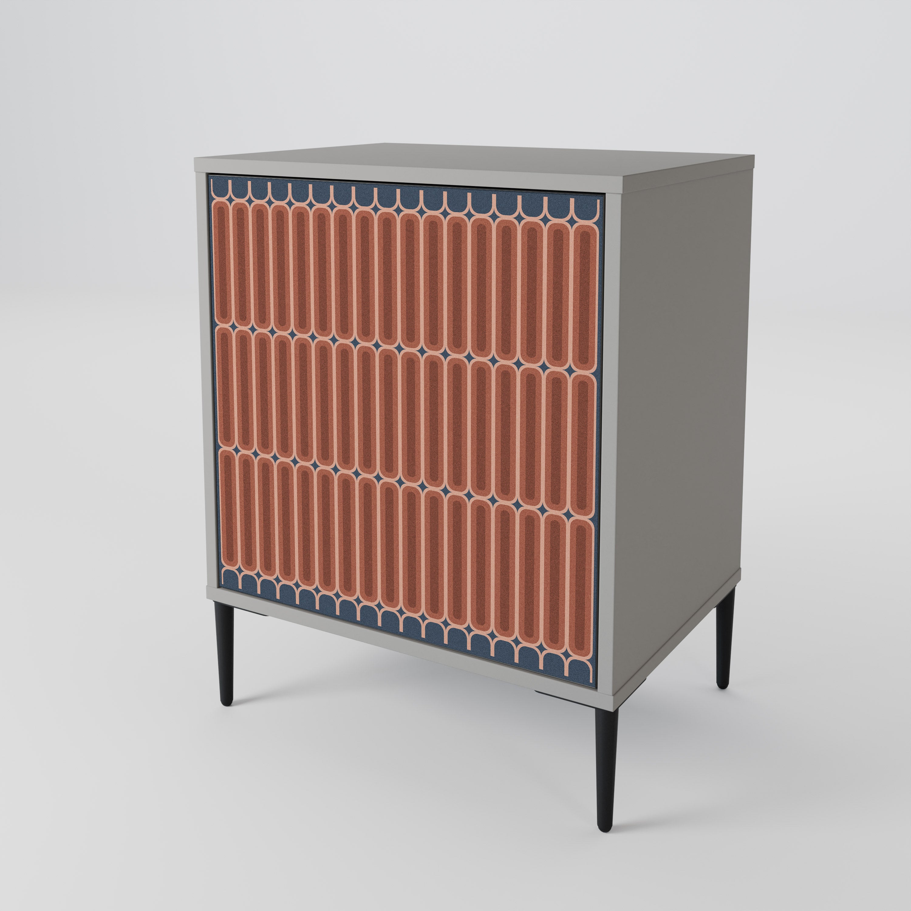 Aparador HYPNOTIC GATE de 1 puerta en acabado gris