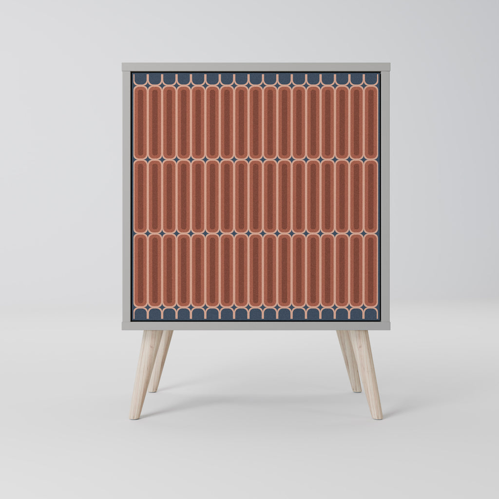 Aparador HYPNOTIC GATE de 1 puerta en acabado gris