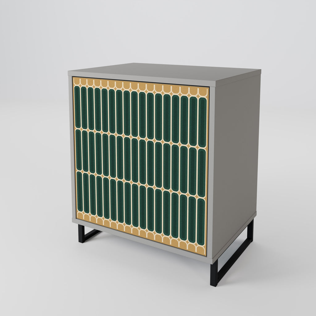 Aparador ILUSION GATE de 1 puerta en acabado gris