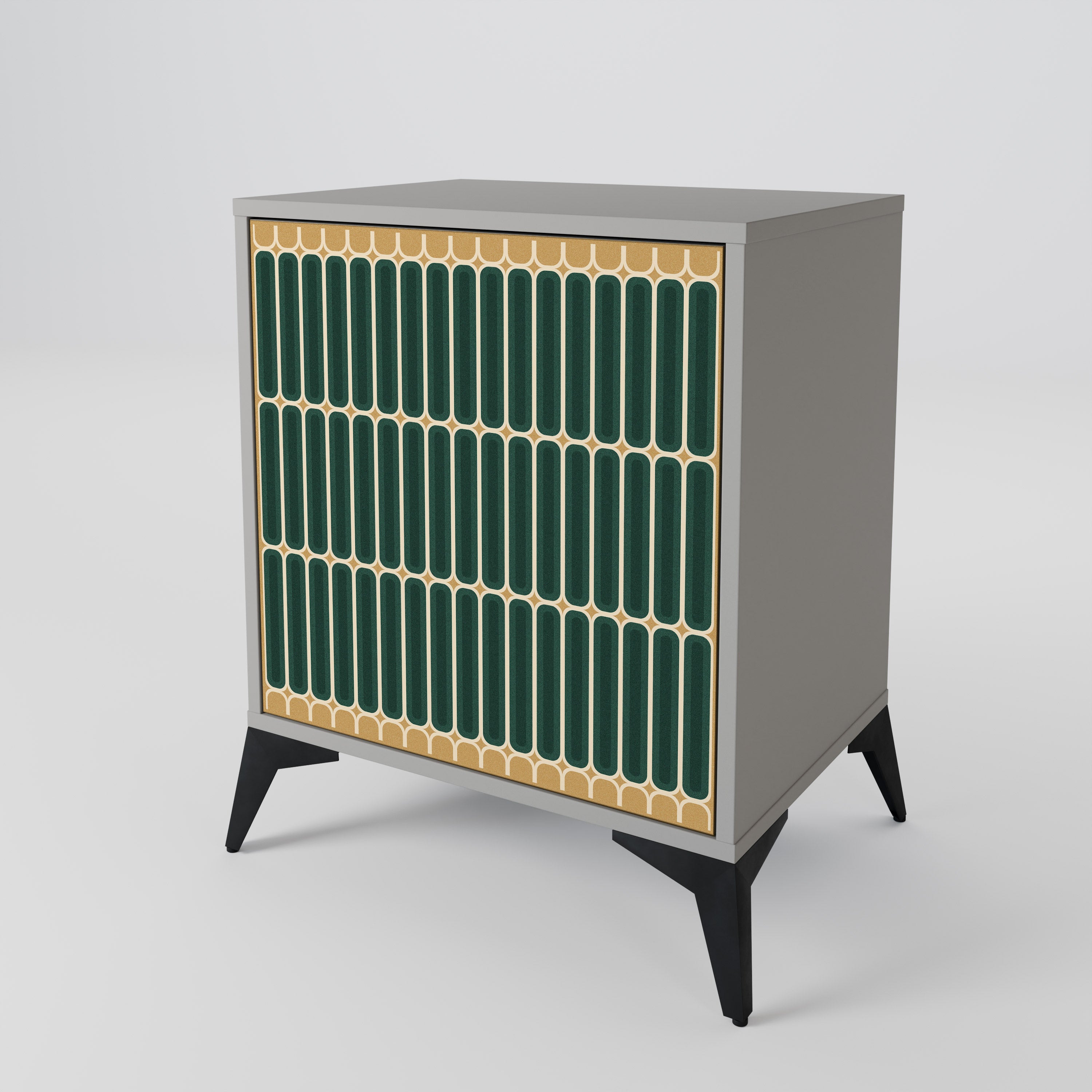 Aparador ILUSION GATE de 1 puerta en acabado gris