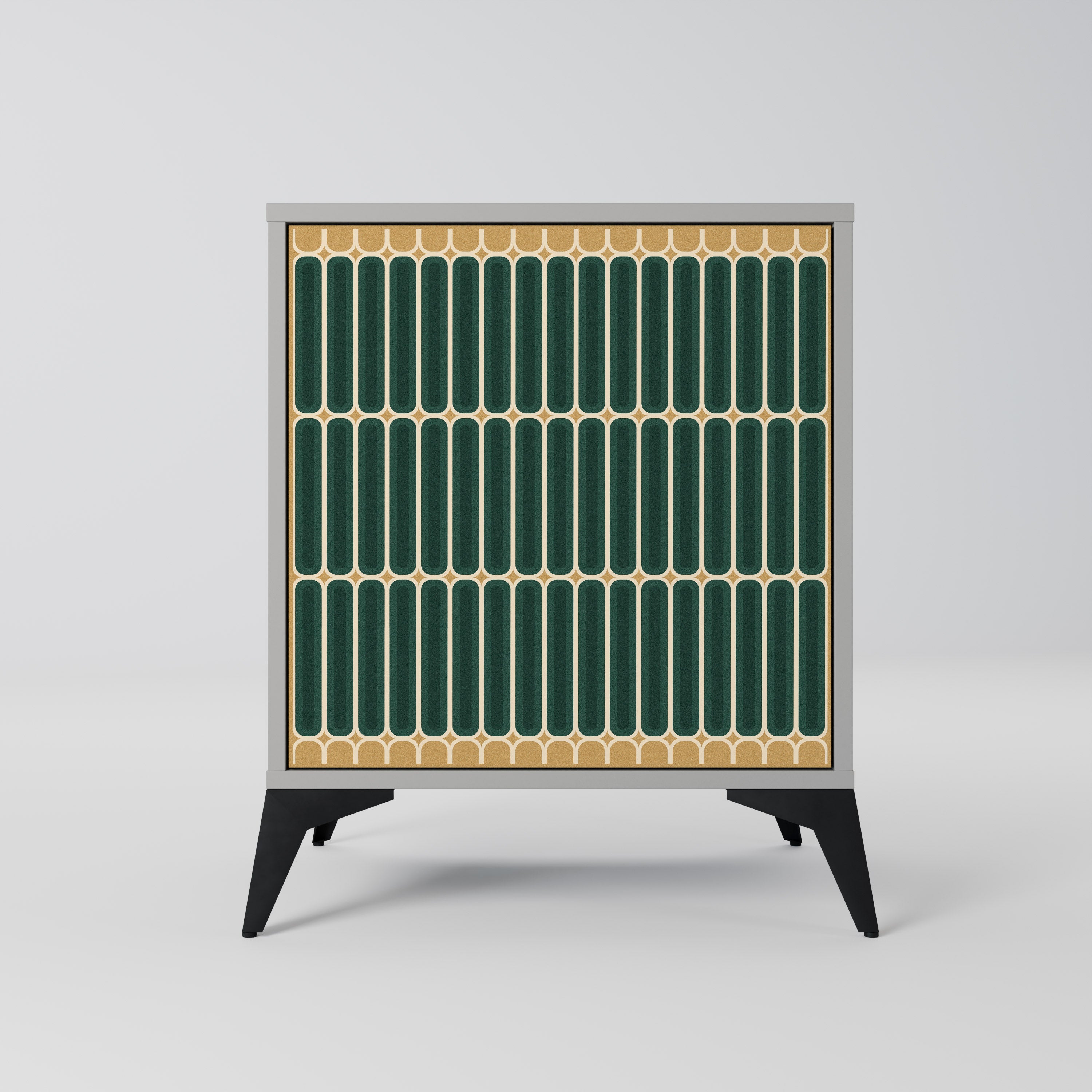 Aparador ILUSION GATE de 1 puerta en acabado gris