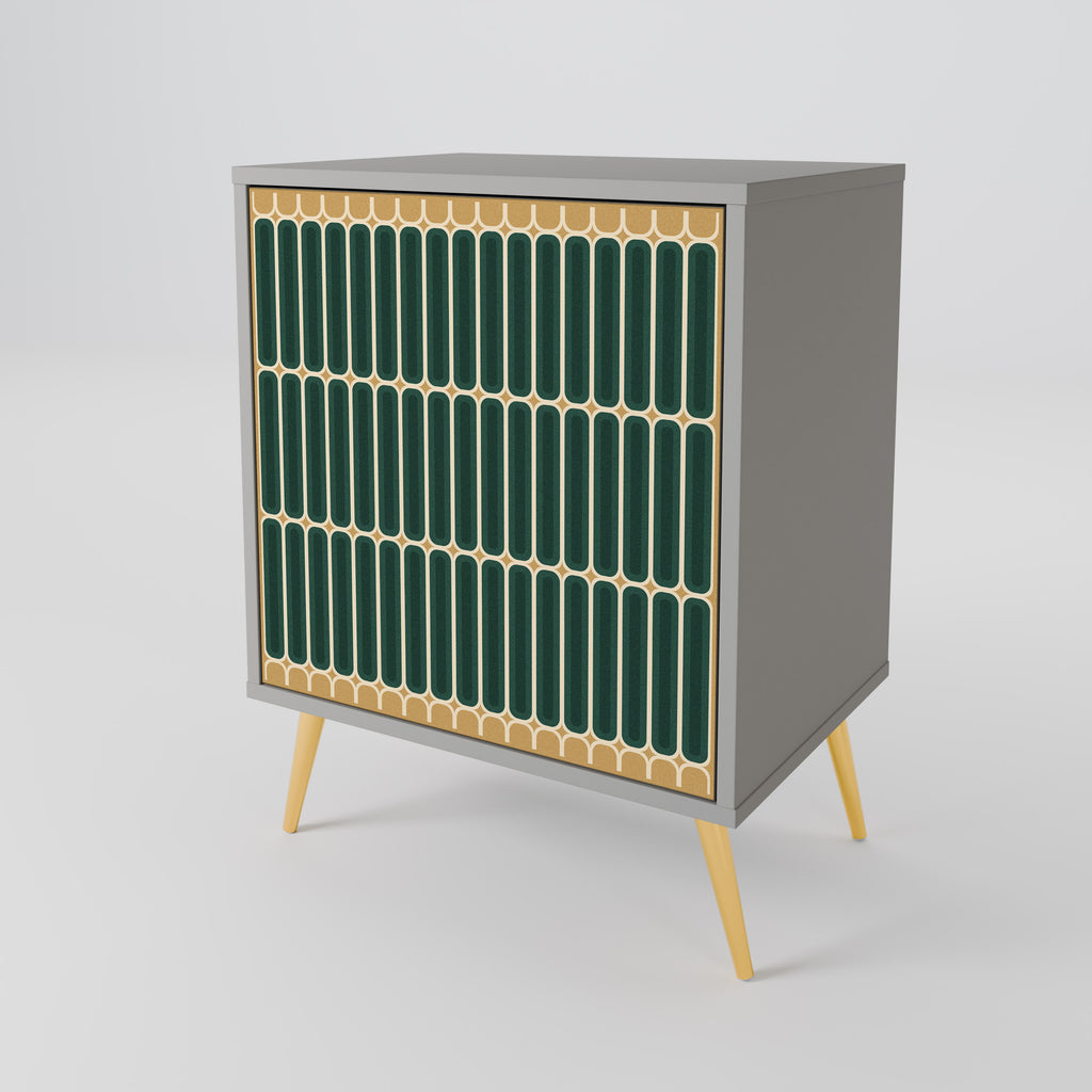 Aparador ILUSION GATE de 1 puerta en acabado gris