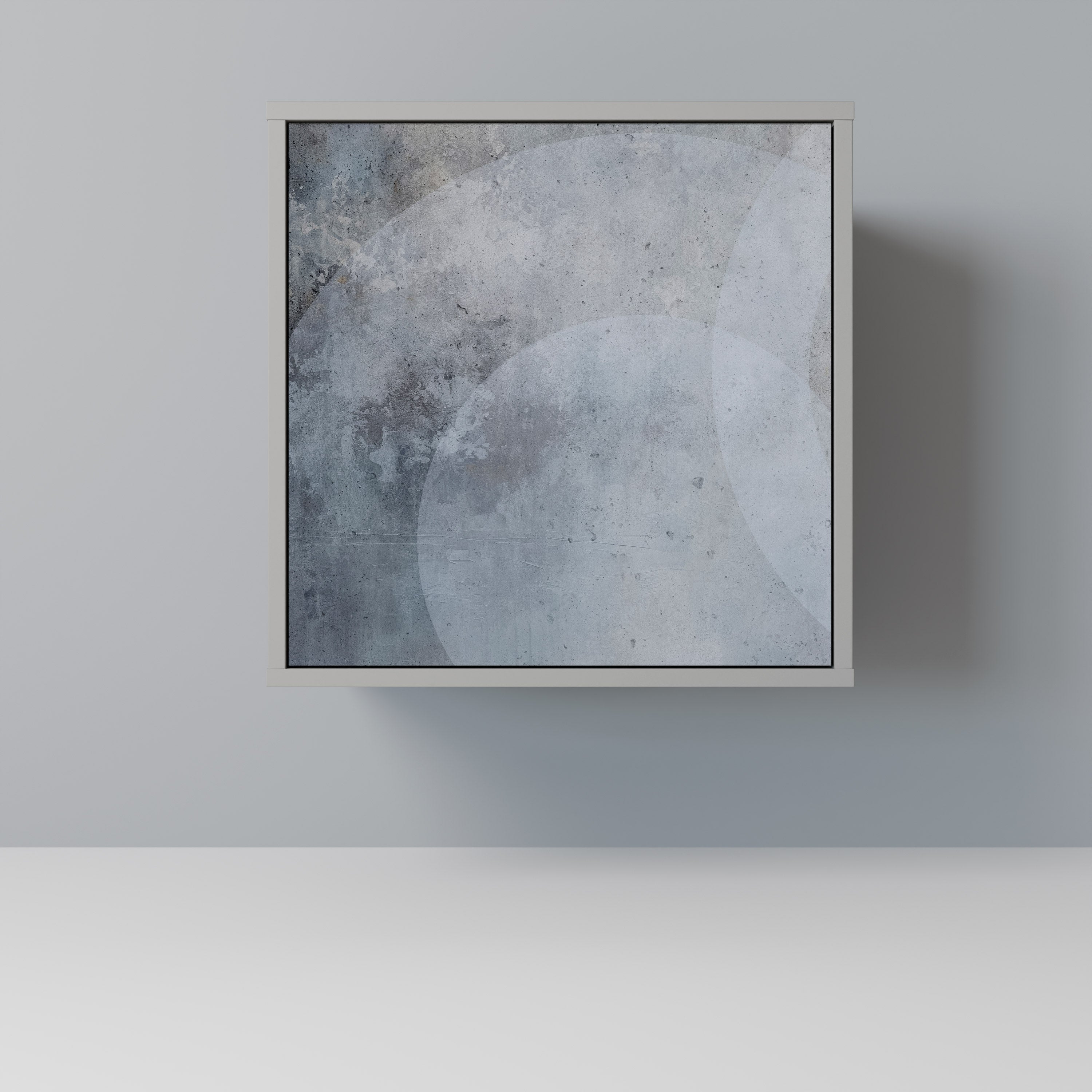 Aparador MUTED ARC de 1 puerta en acabado gris