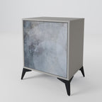 MUTED ARC 1-Door Sideboard in Grey Finish