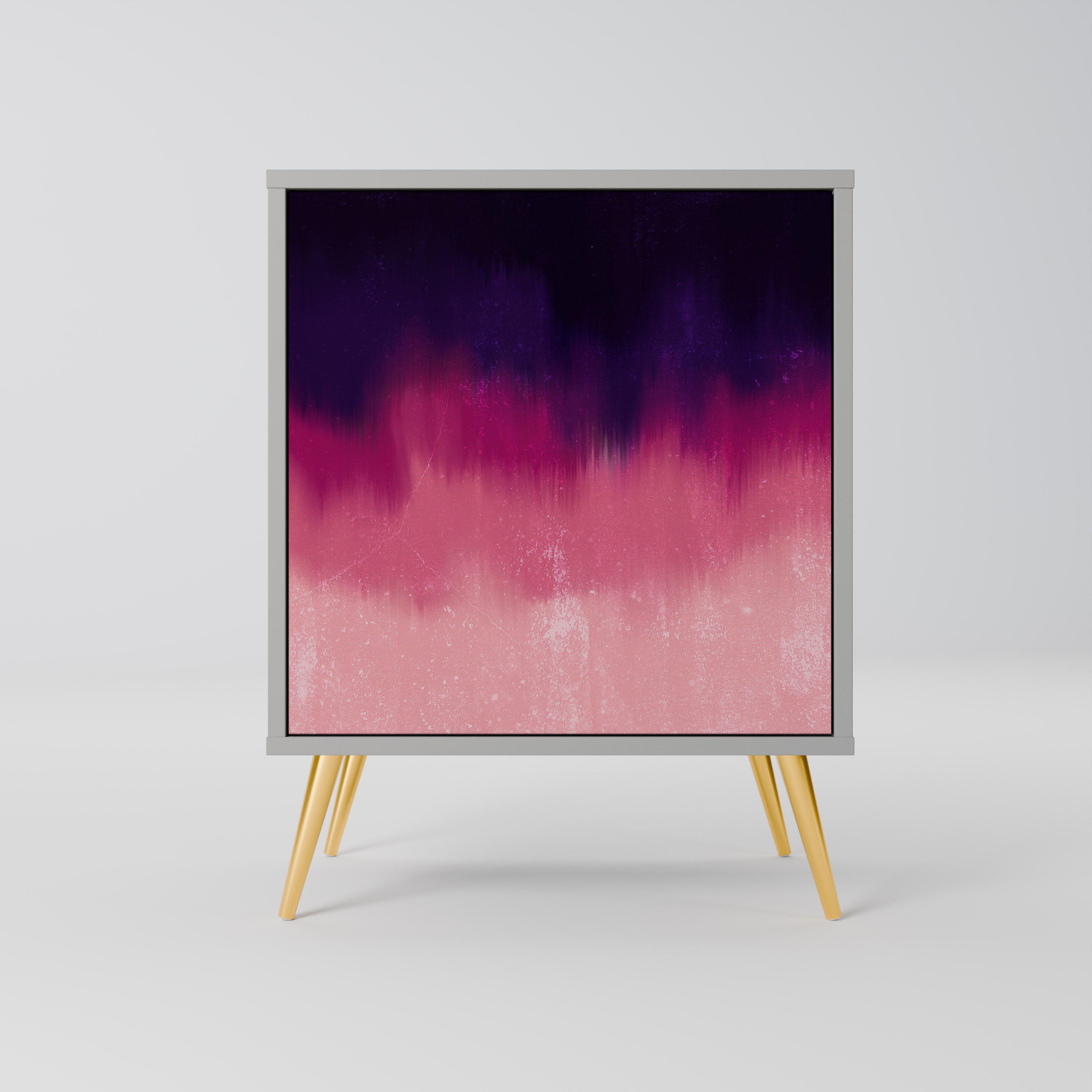 Aparador AURORA BOREALIS de 1 puerta en acabado gris