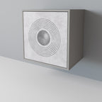 SOLID CIRCLES 1-Door Sideboard in Grey Finish