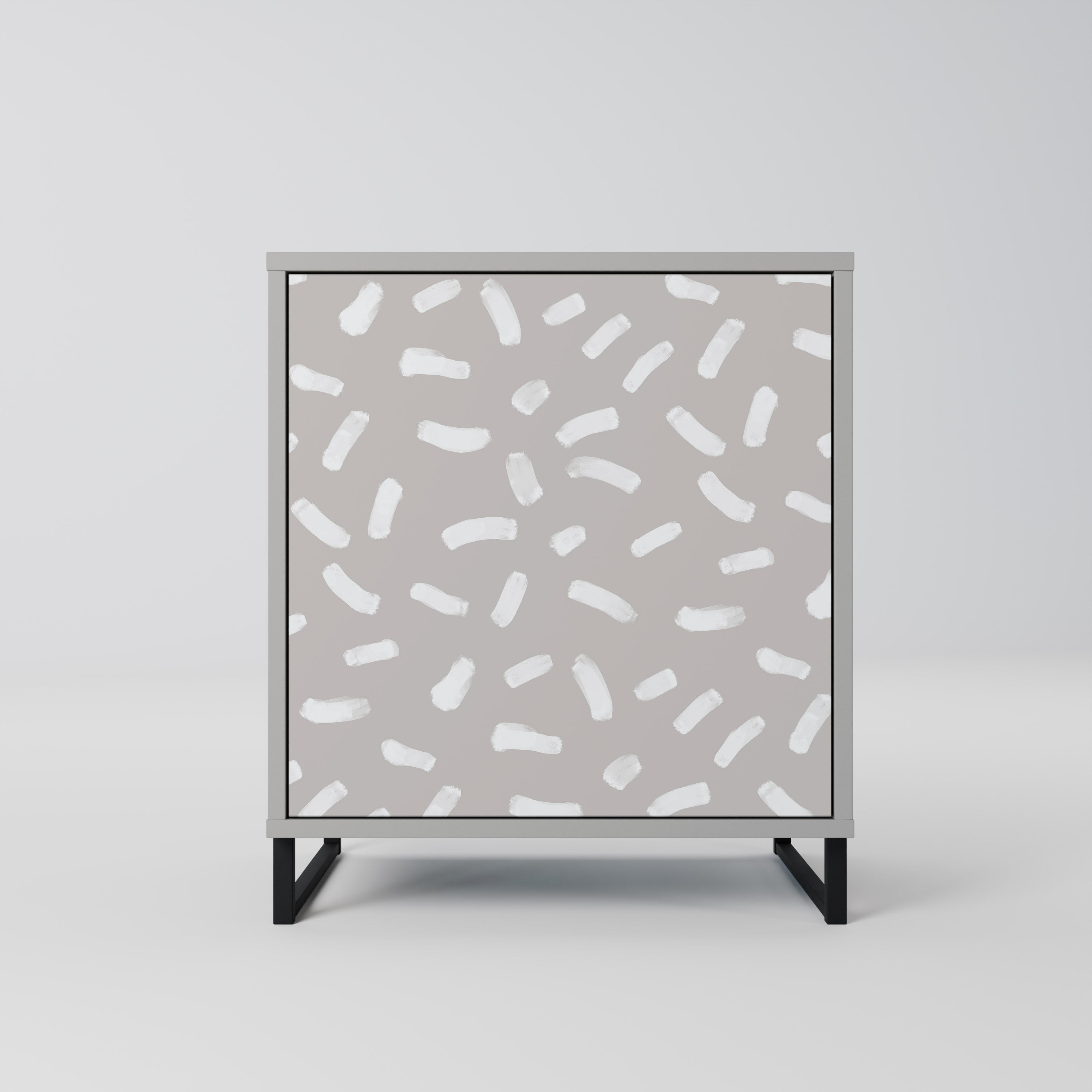 Aparador PASSING SECONDS de 1 puerta en acabado gris