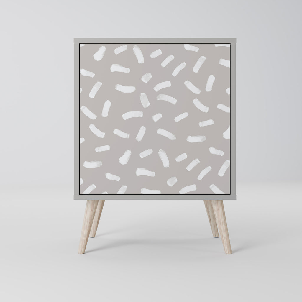 Aparador PASSING SECONDS de 1 puerta en acabado gris