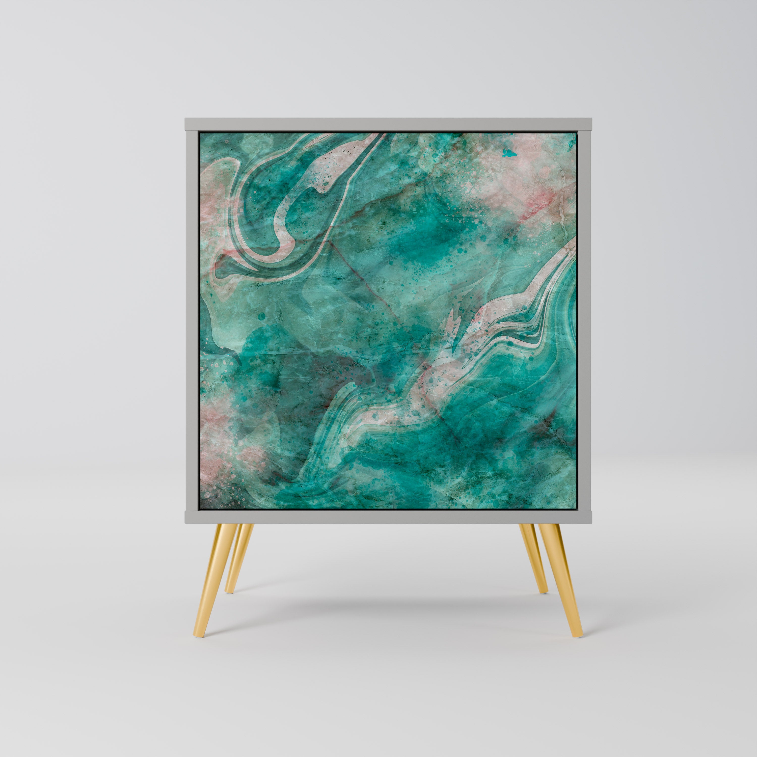 Aparador ABSTRACT ALCHEMY de 1 puerta en acabado gris