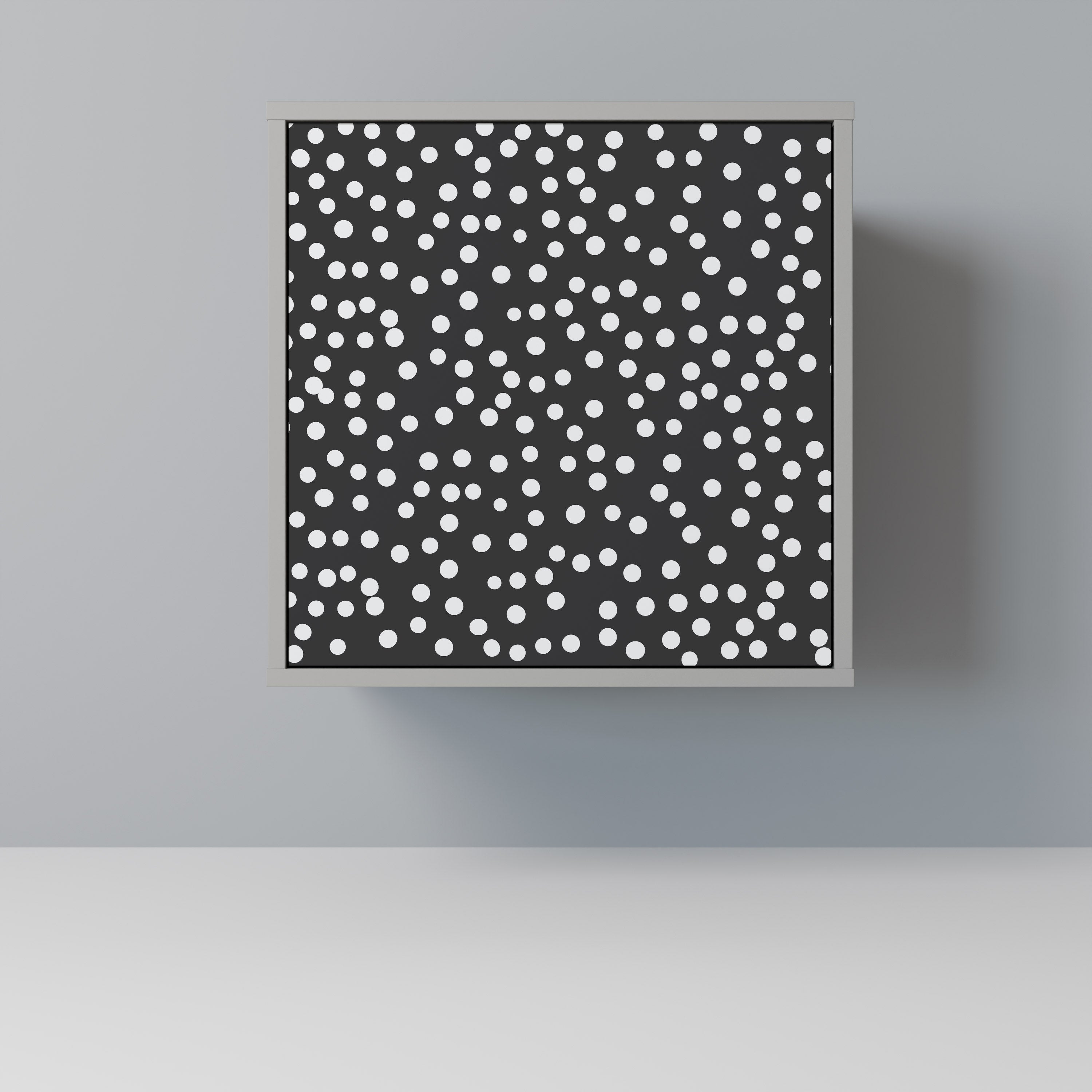 BLINDING LIGHTS 1-Door Sideboard in Grey Finish