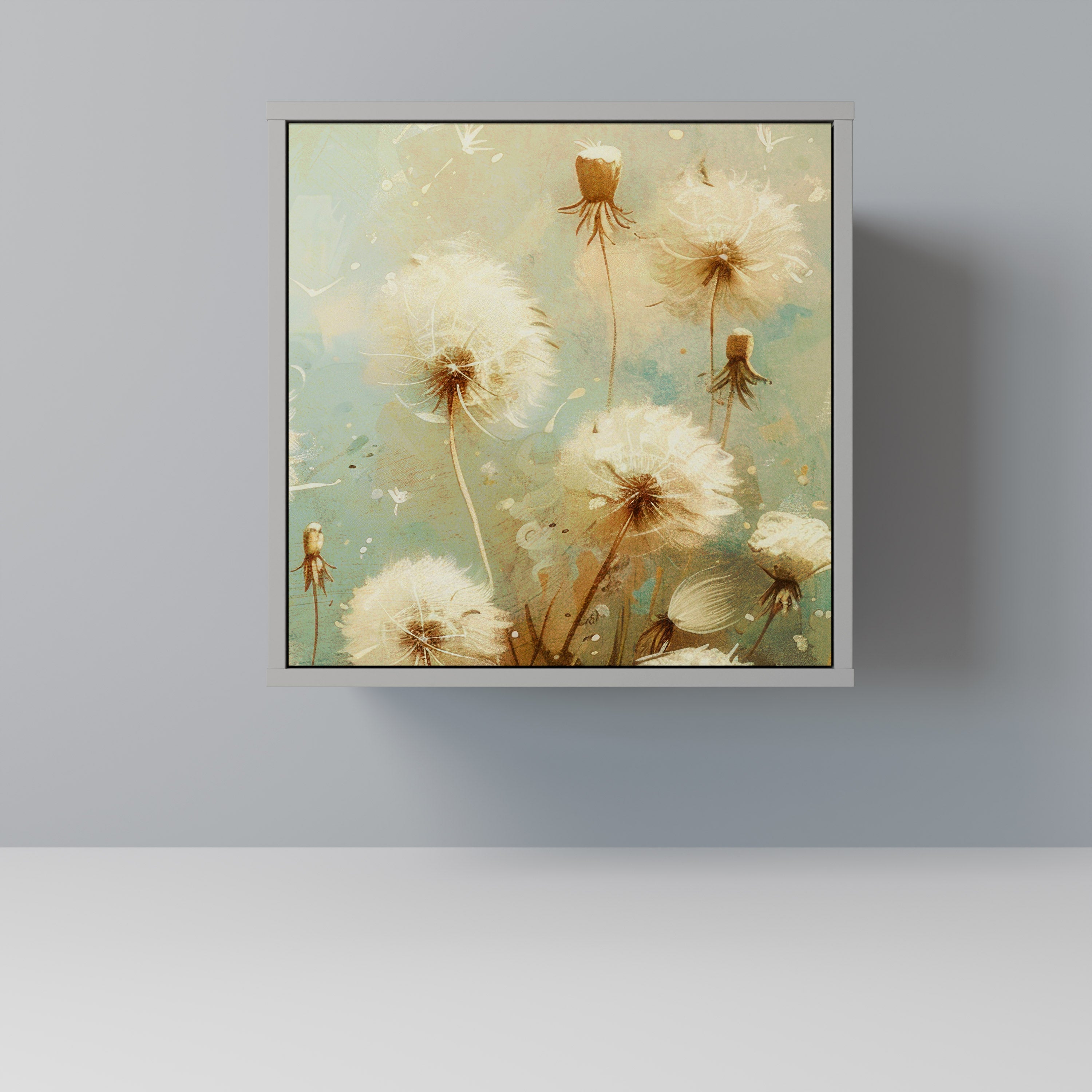 Aparador DREAMY MEADOW de 1 puerta en acabado gris