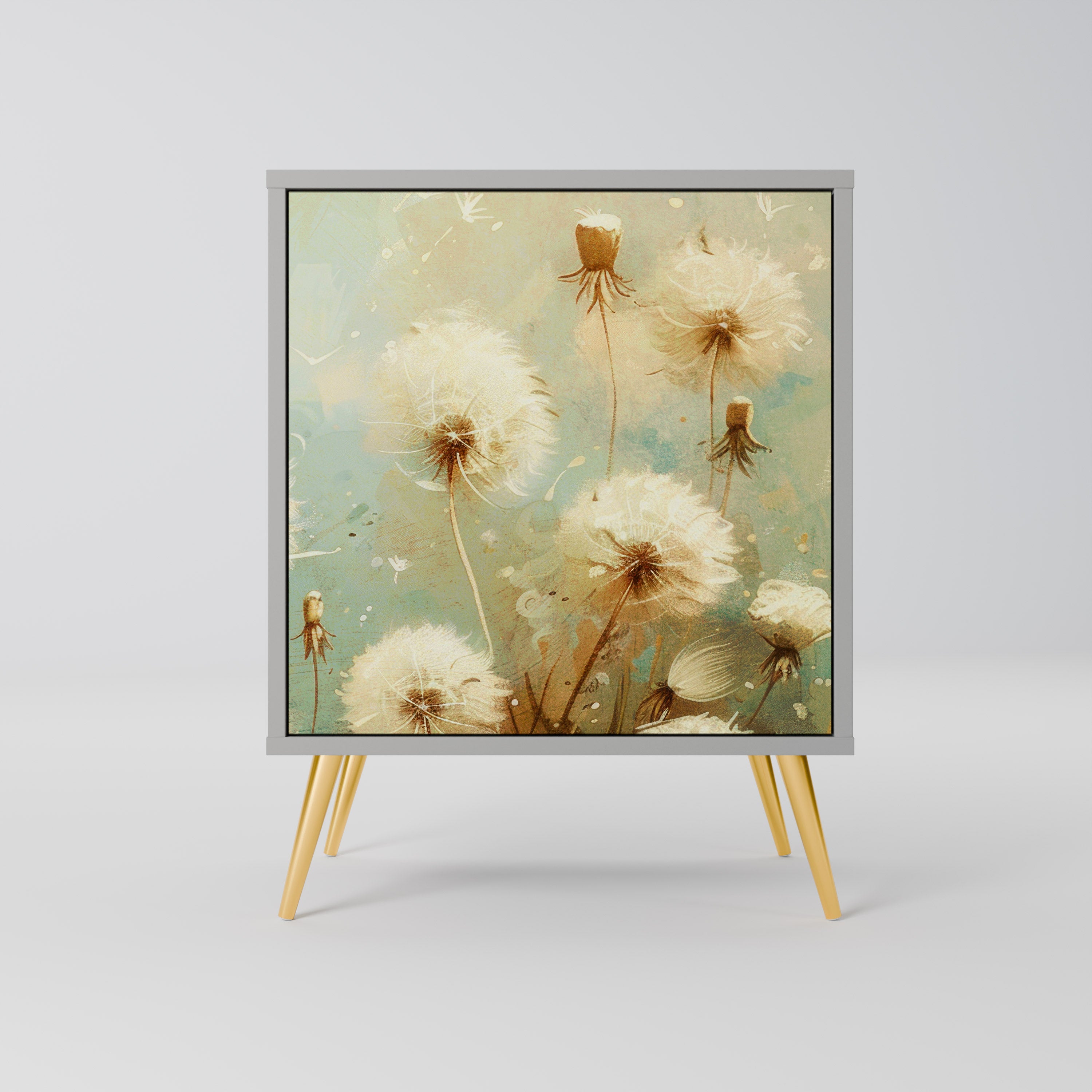 Aparador DREAMY MEADOW de 1 puerta en acabado gris