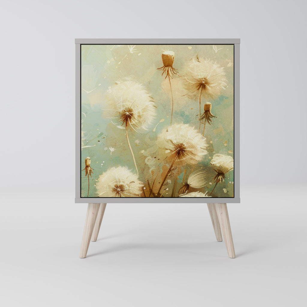 Aparador DREAMY MEADOW de 1 puerta en acabado gris