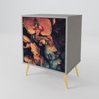 NEVERENDING BLOOM Aparador de 1 Puerta en Acabado Gris