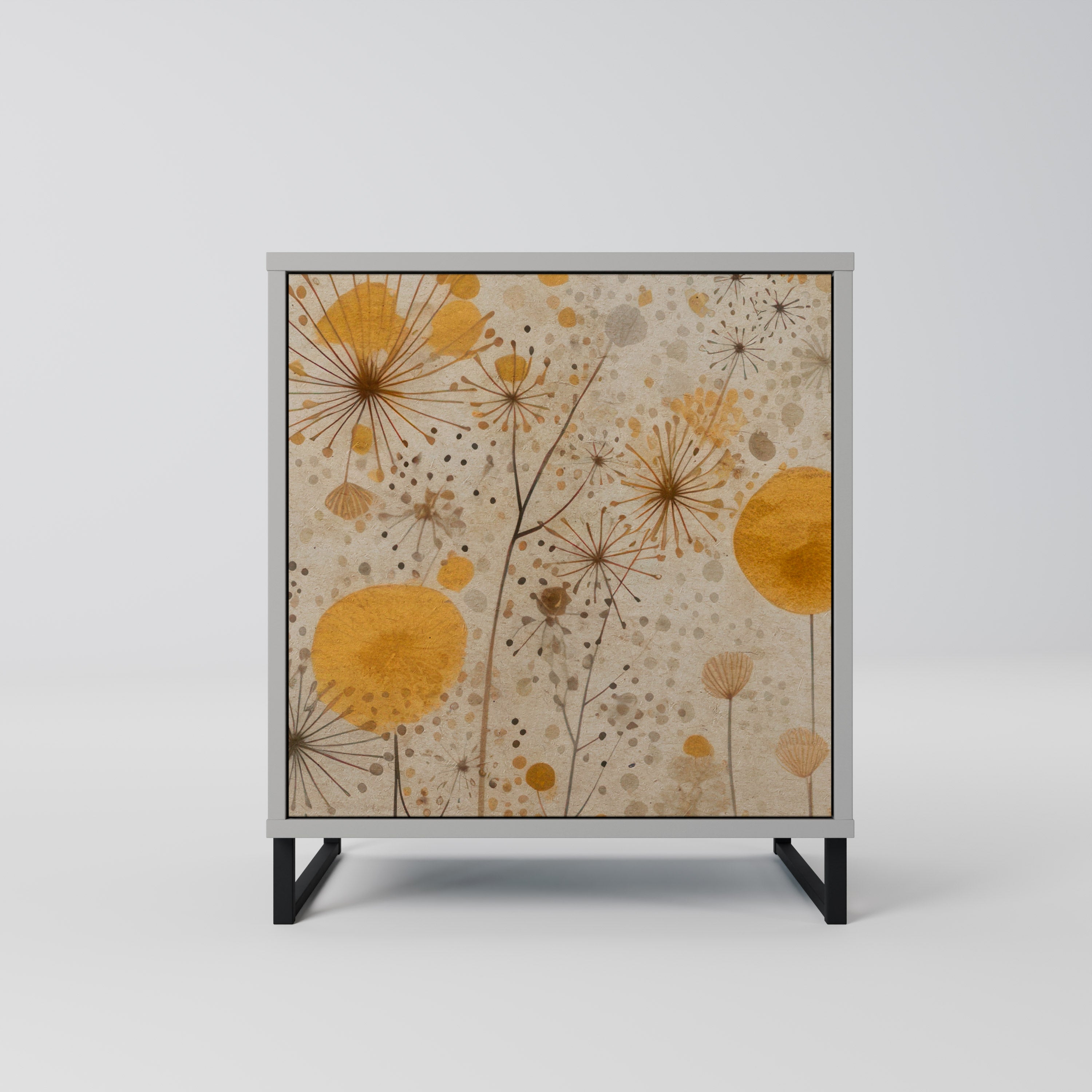 Aparador MORNING GLADE de 1 puerta en acabado gris