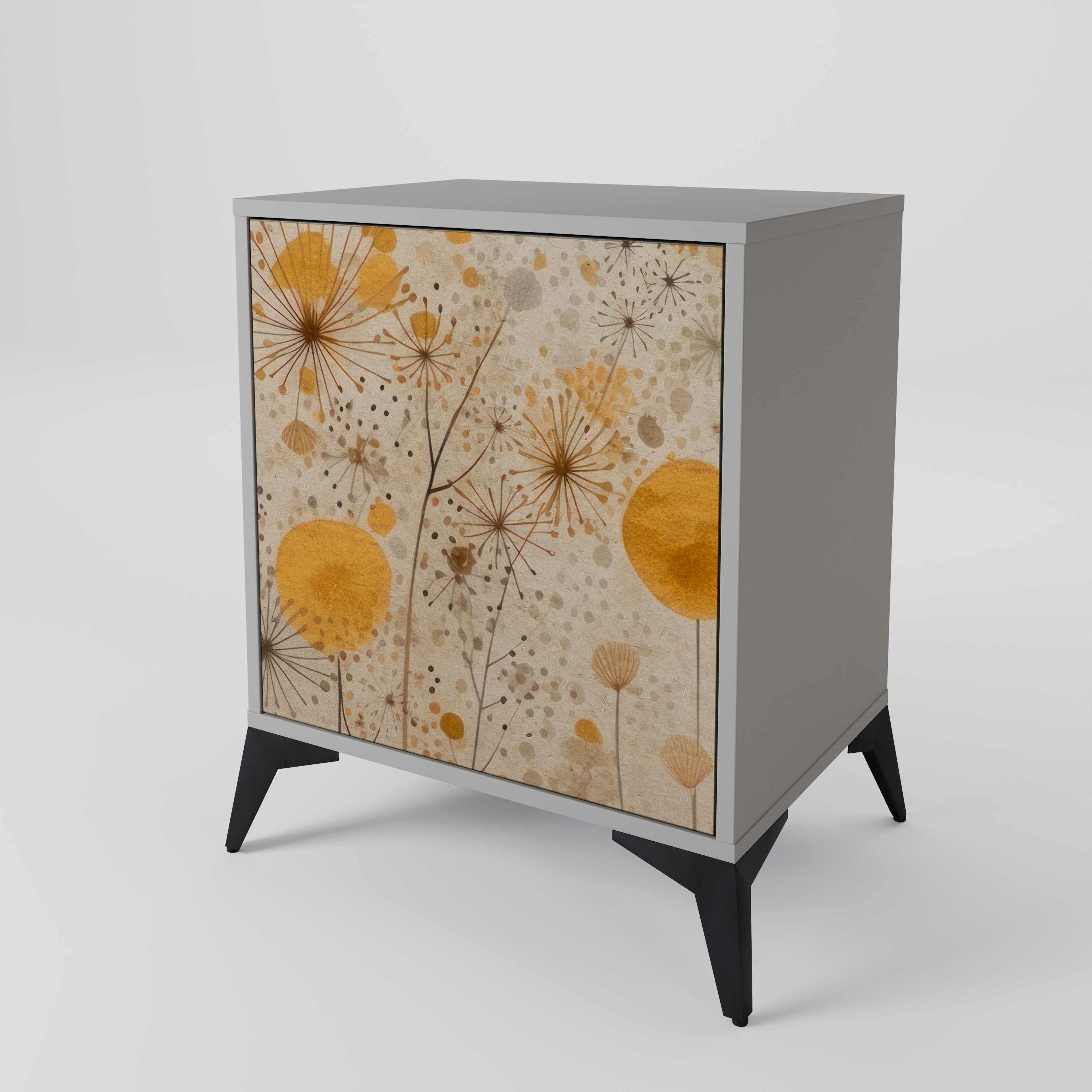 Aparador MORNING GLADE de 1 puerta en acabado gris