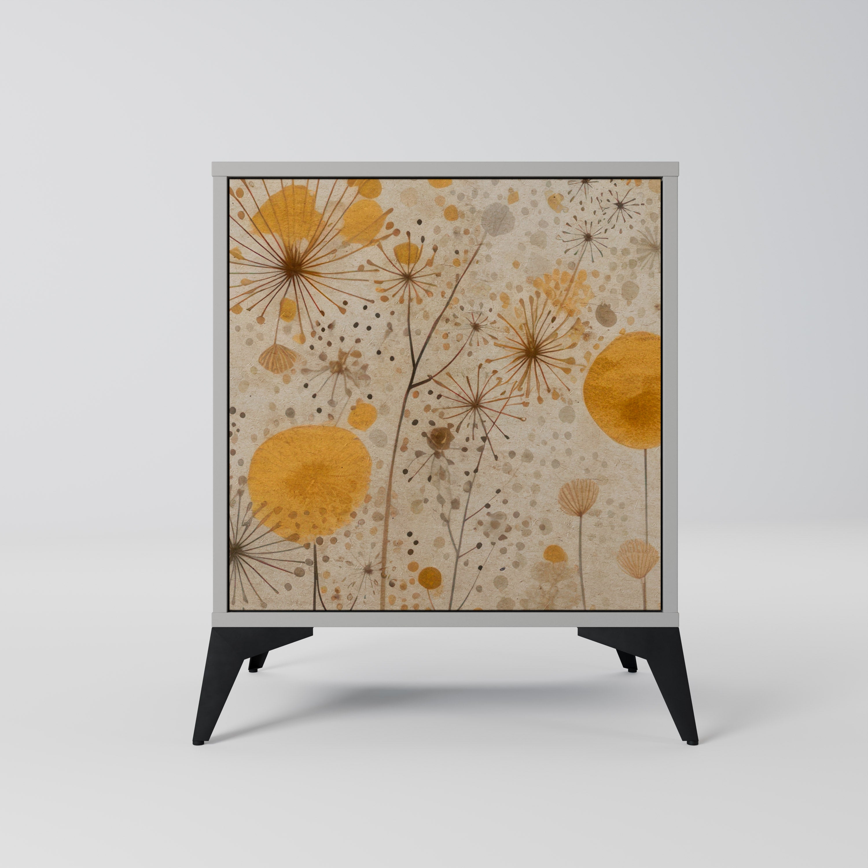 Aparador MORNING GLADE de 1 puerta en acabado gris