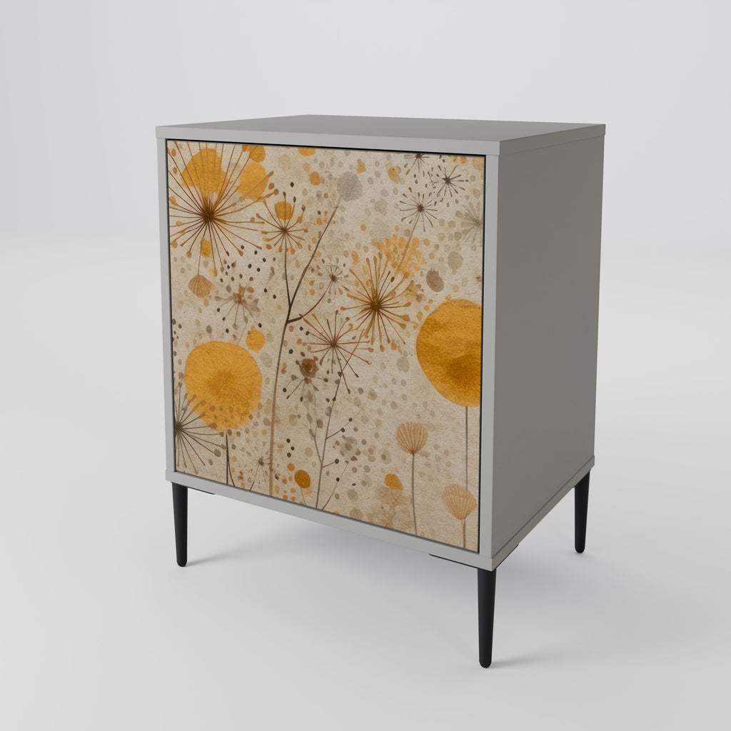 Aparador MORNING GLADE de 1 puerta en acabado gris