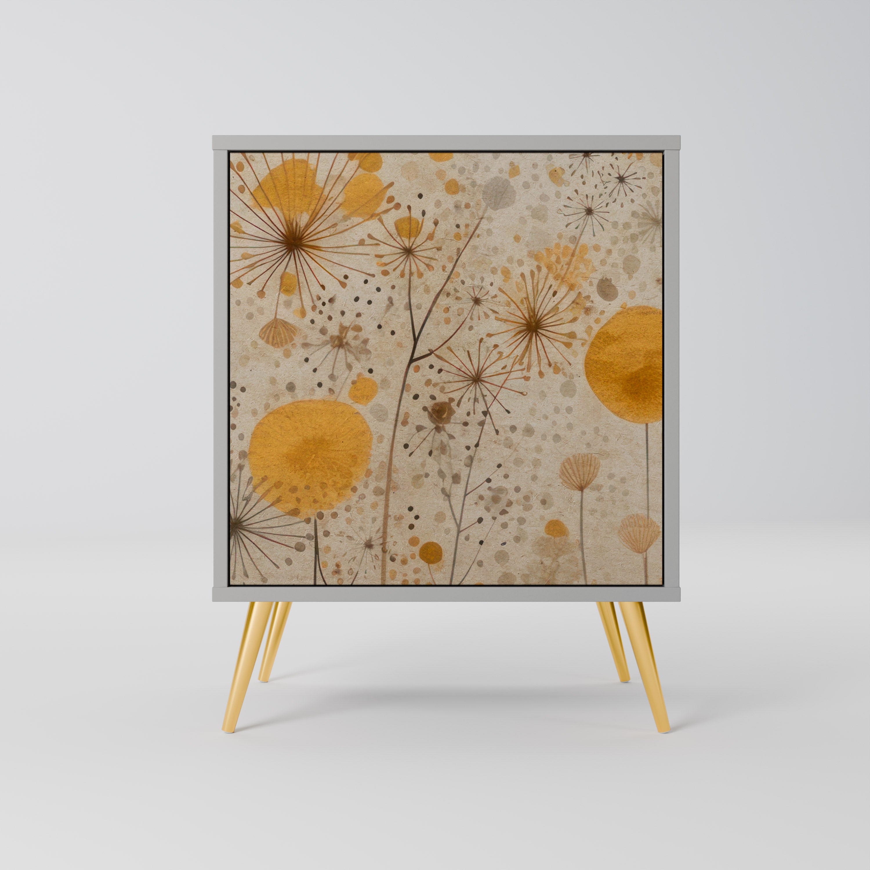 Aparador MORNING GLADE de 1 puerta en acabado gris