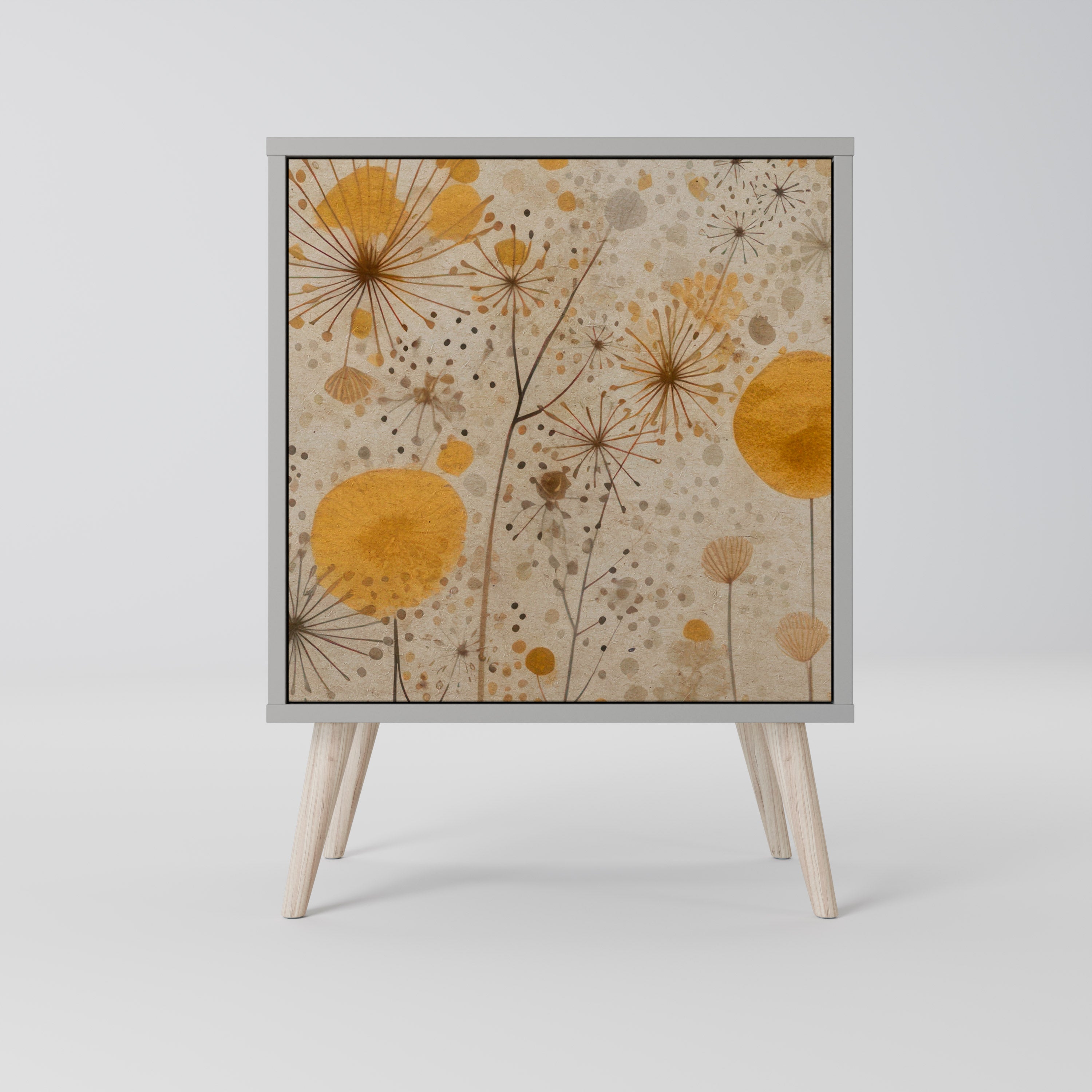 Aparador MORNING GLADE de 1 puerta en acabado gris