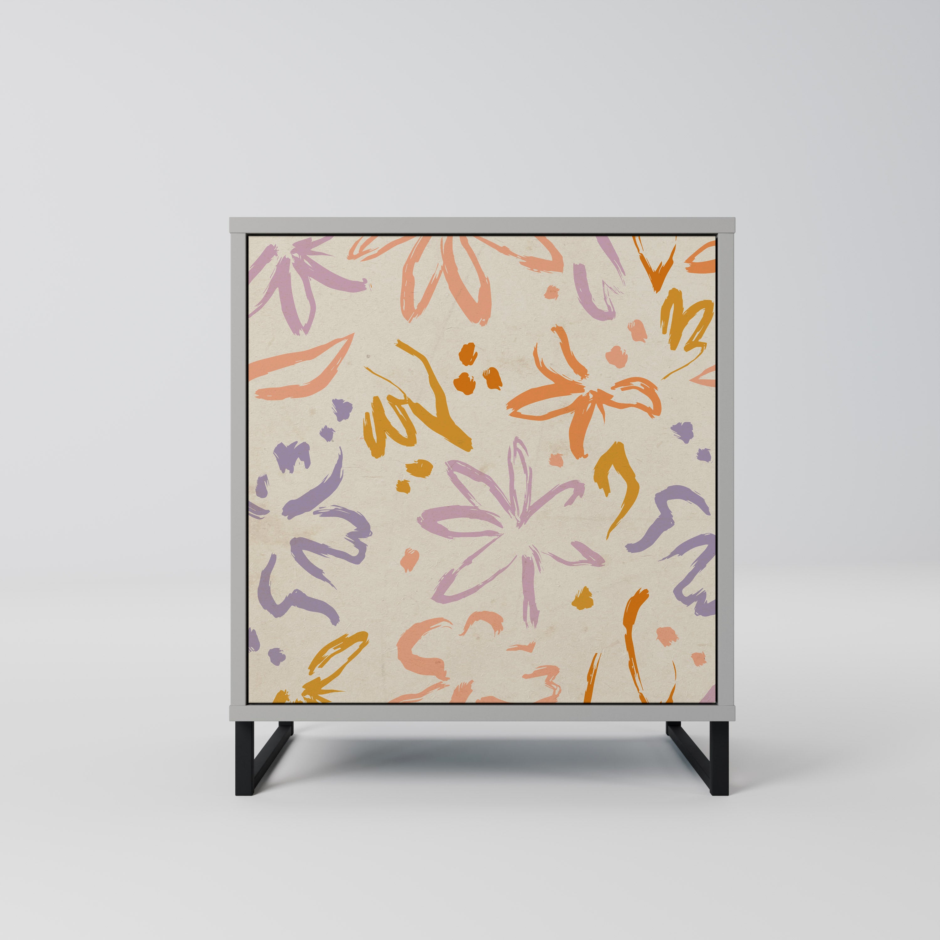 Aparador SPRING WHIMSY de 1 puerta en acabado gris