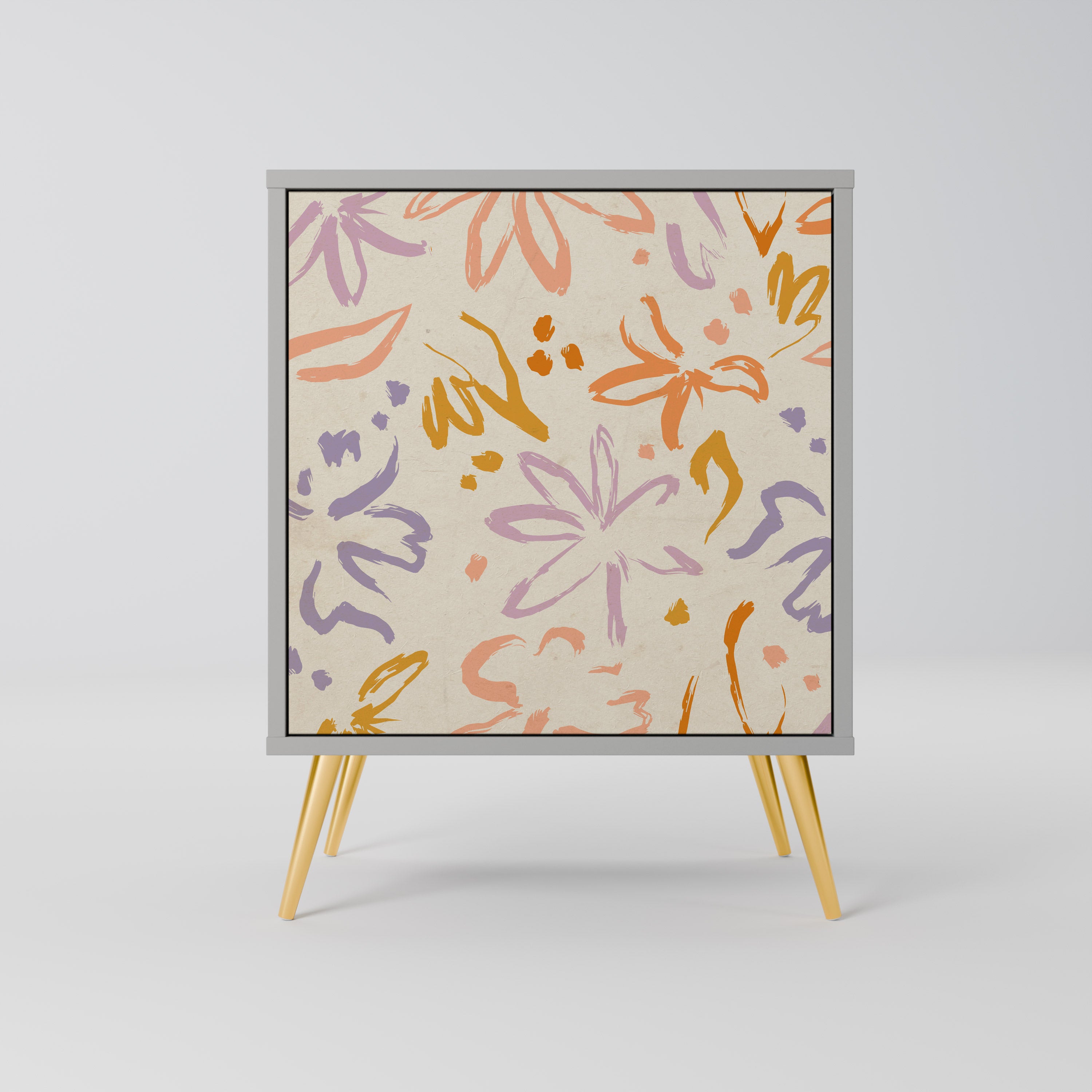 Aparador SPRING WHIMSY de 1 puerta en acabado gris