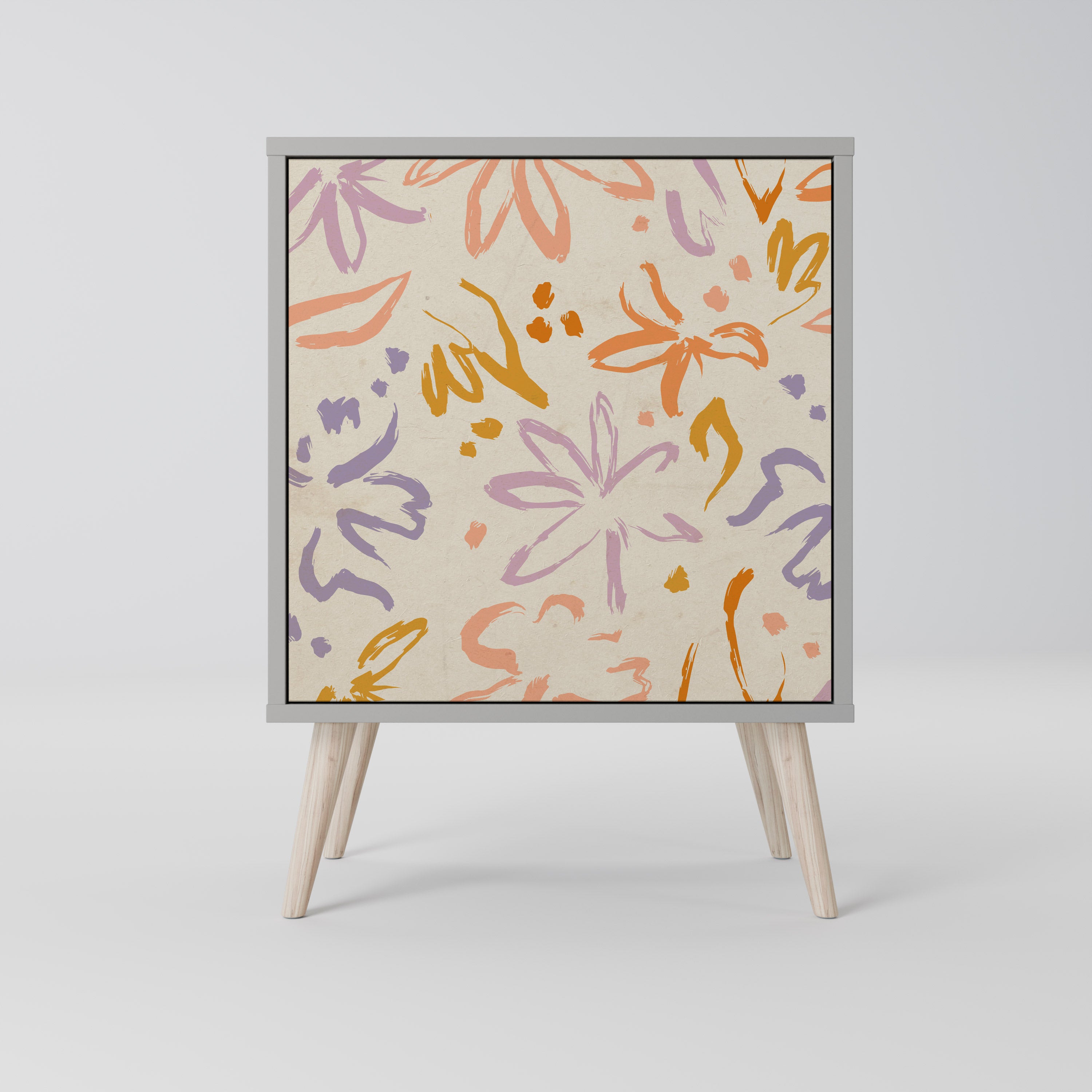 Aparador SPRING WHIMSY de 1 puerta en acabado gris