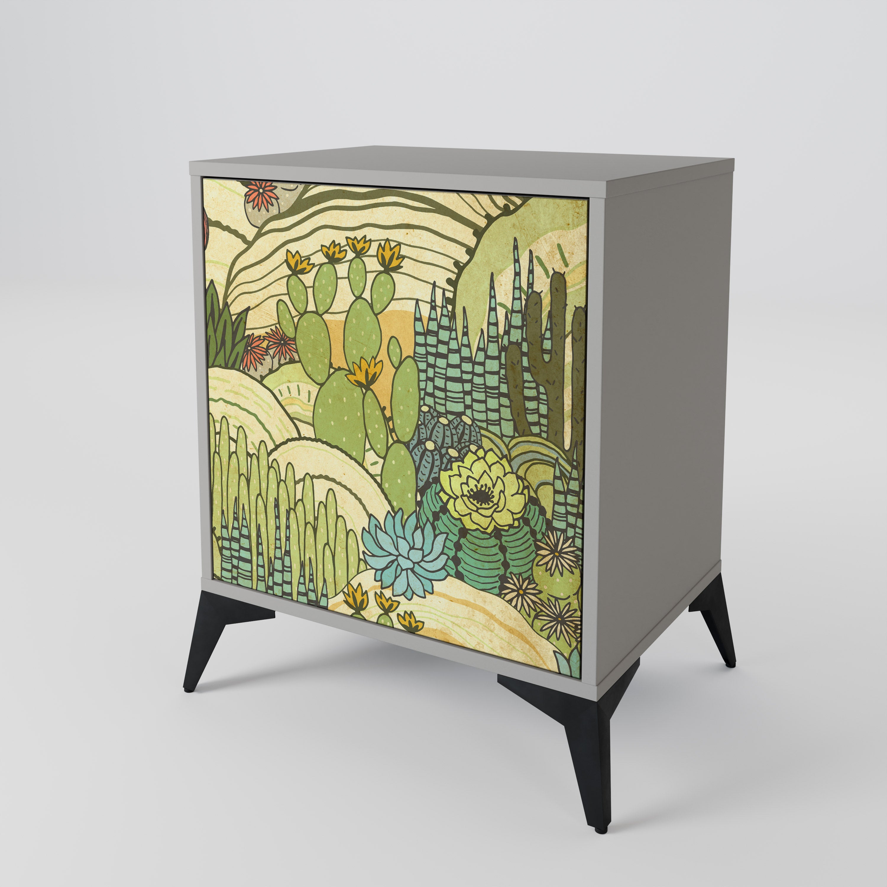 SUCCULENTS KALEIDOSCOPE 1-Door Sideboard