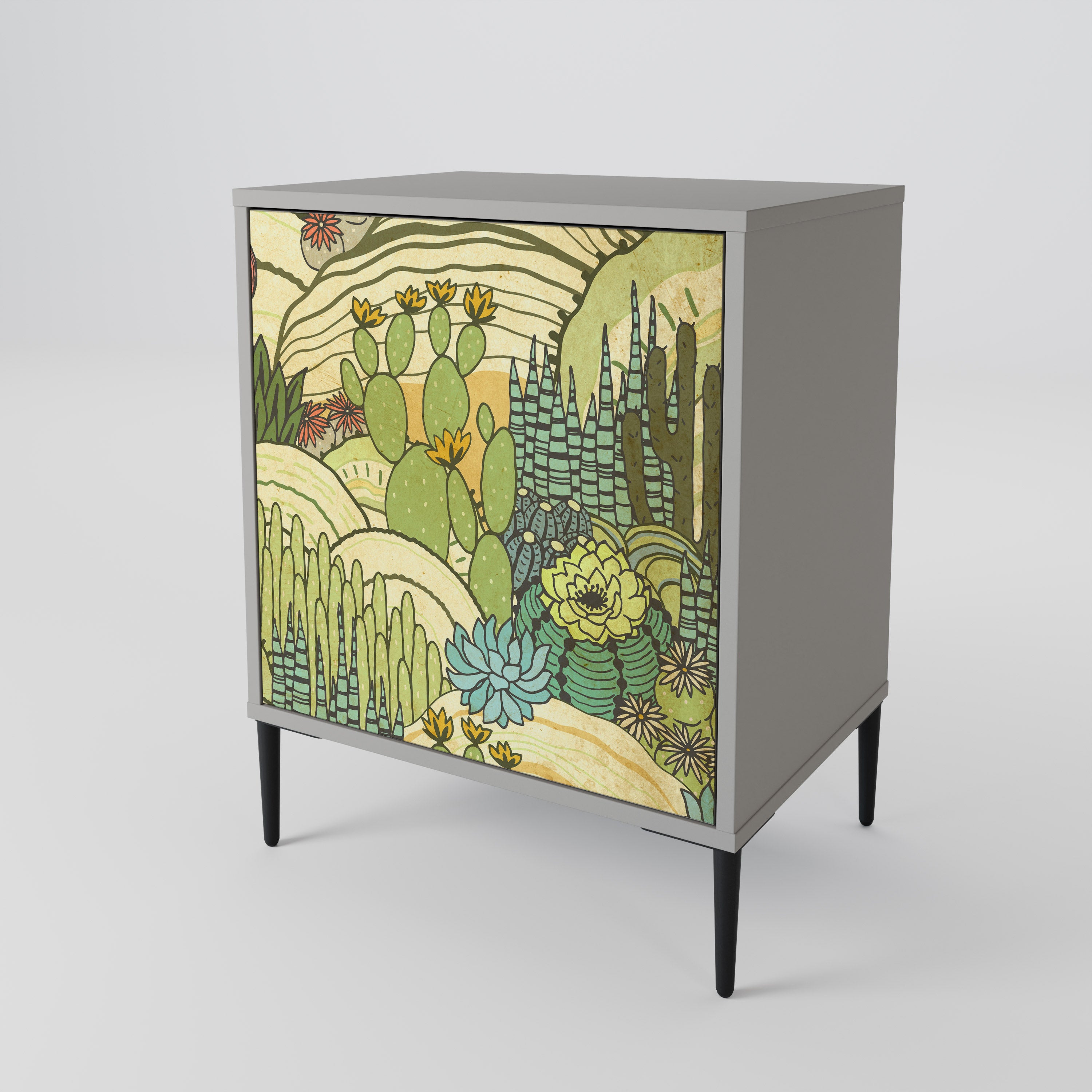 SUCCULENTS KALEIDOSCOPE 1-Door Sideboard