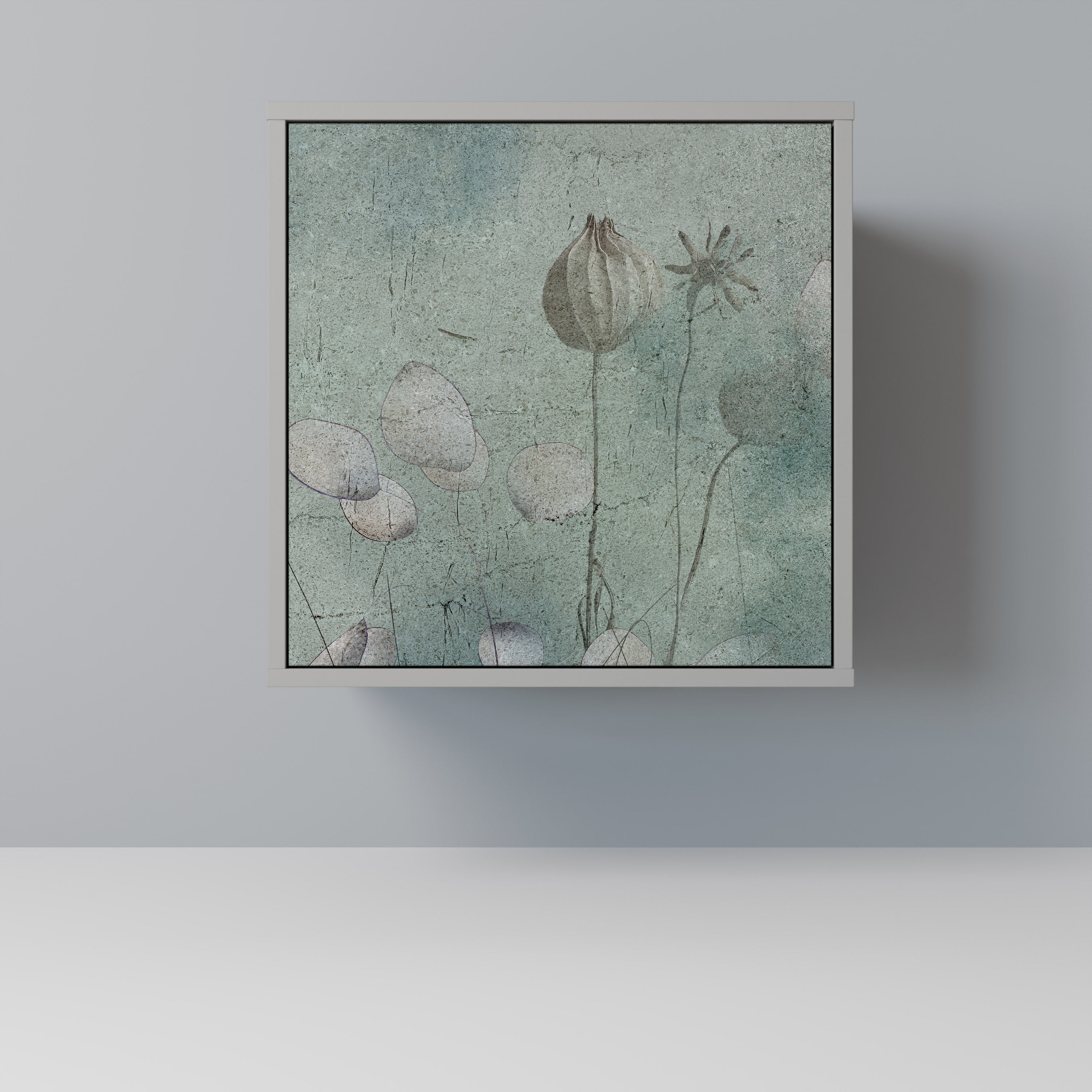 Aparador NIGHT LADY de 1 puerta en acabado gris