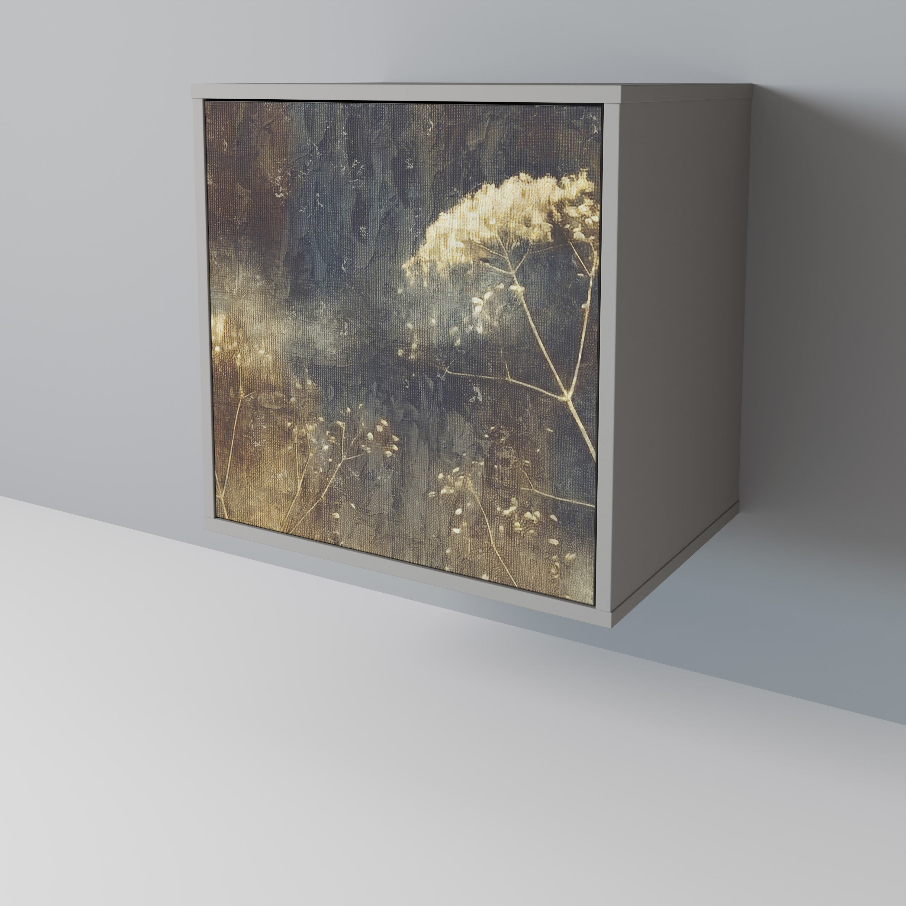 Aparador GENTLE POWER de 1 puerta en acabado gris