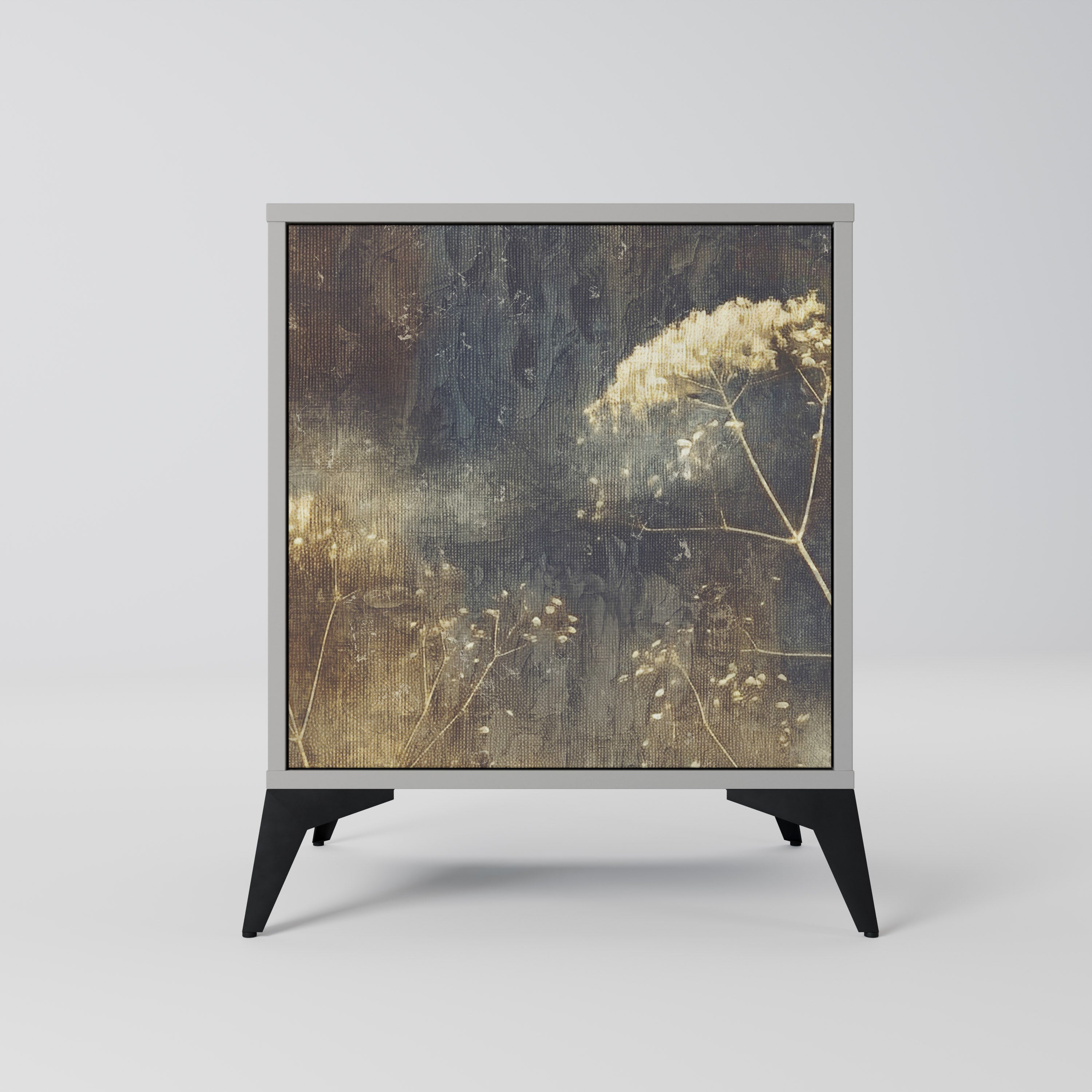 Aparador GENTLE POWER de 1 puerta en acabado gris