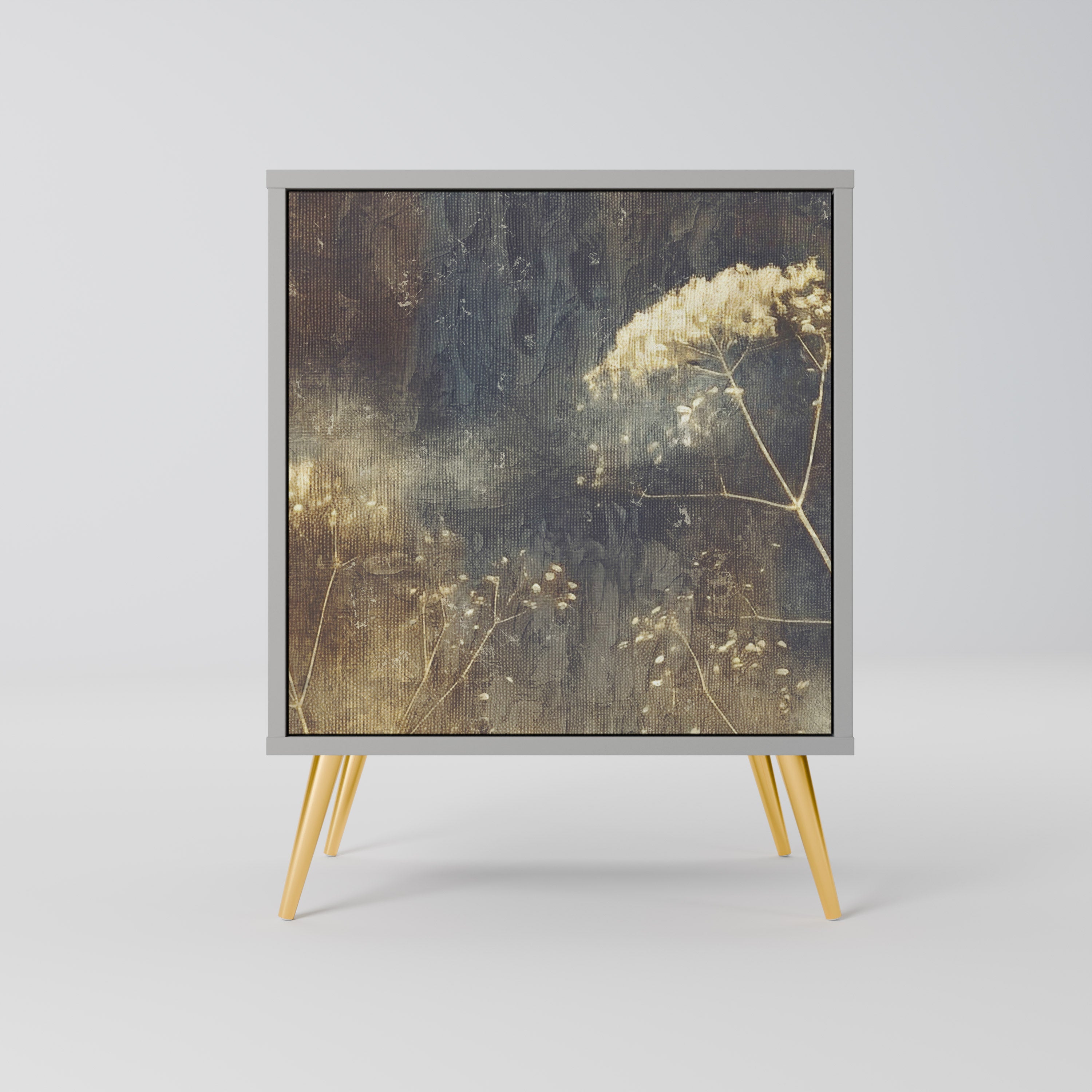 Aparador GENTLE POWER de 1 puerta en acabado gris