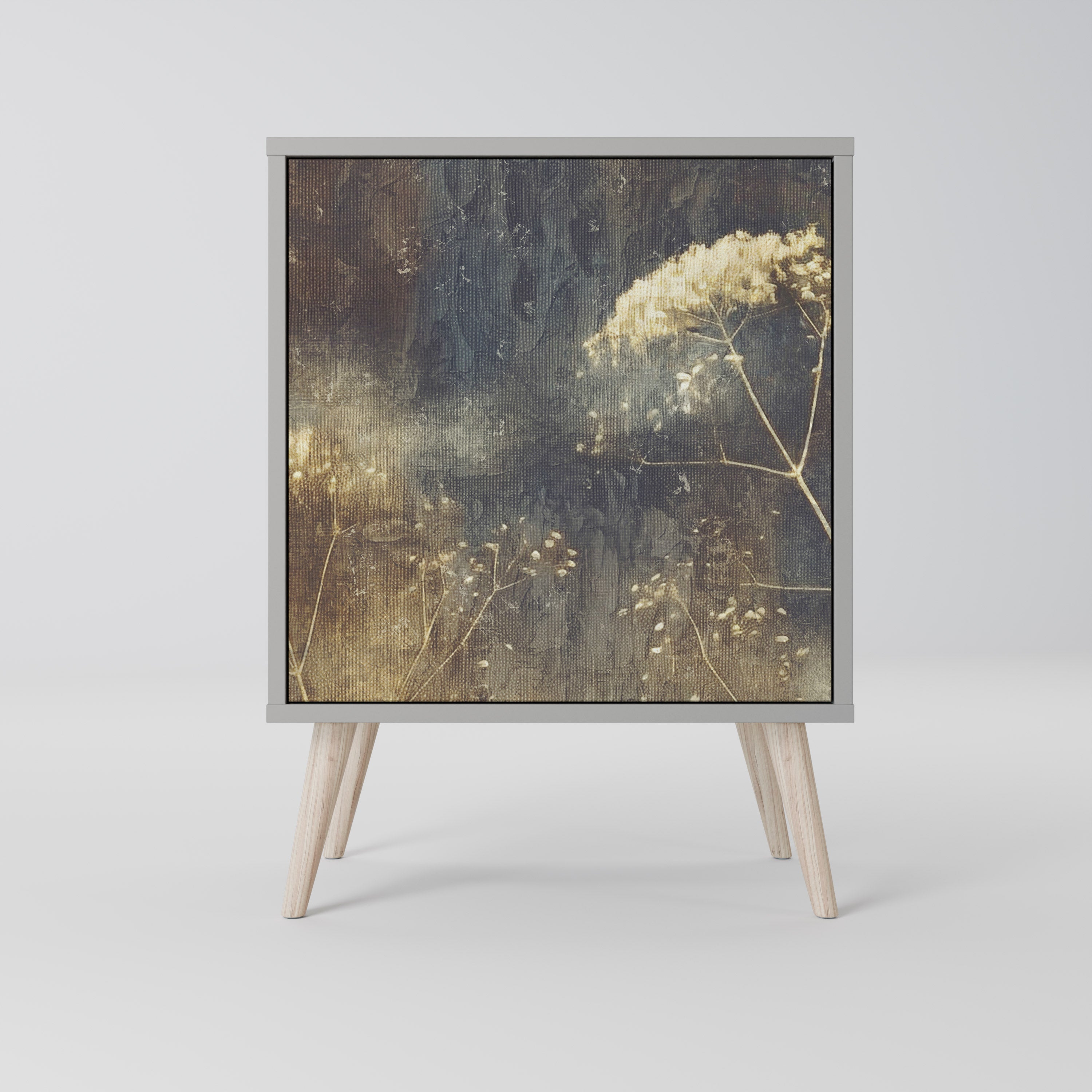 Aparador GENTLE POWER de 1 puerta en acabado gris