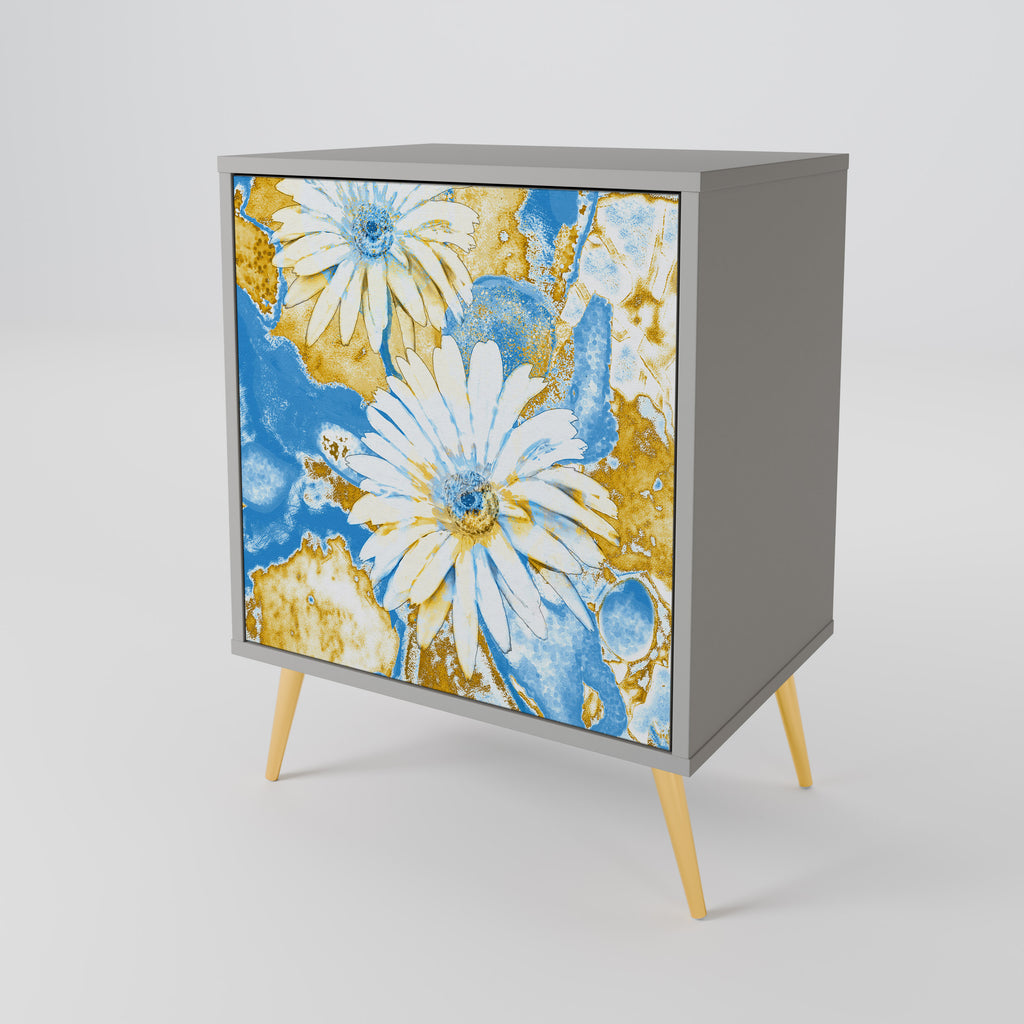 Aparador DAISY LUXE de 1 puerta en acabado gris