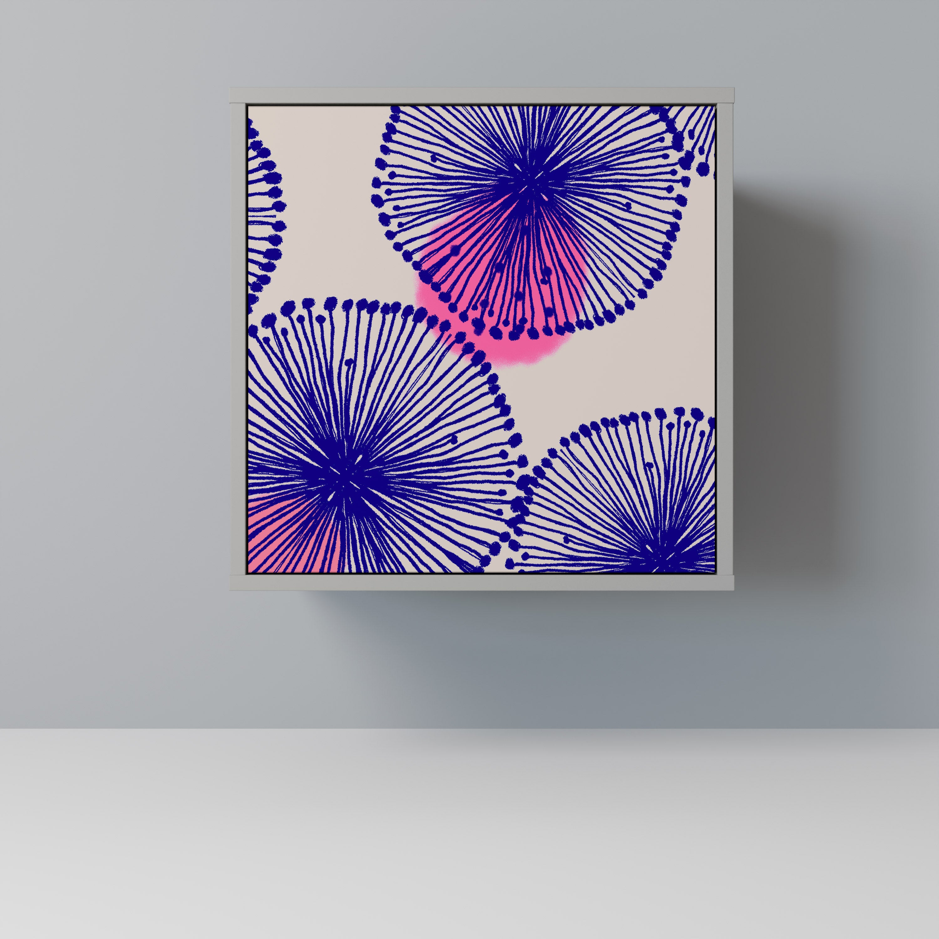 Aparador MAGIC NATURE de 1 puerta en acabado gris