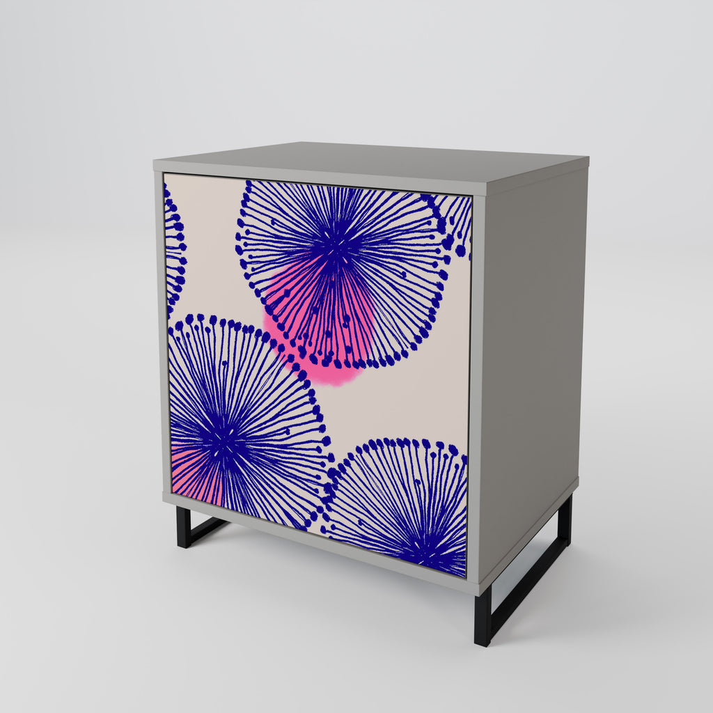 Aparador MAGIC NATURE de 1 puerta en acabado gris