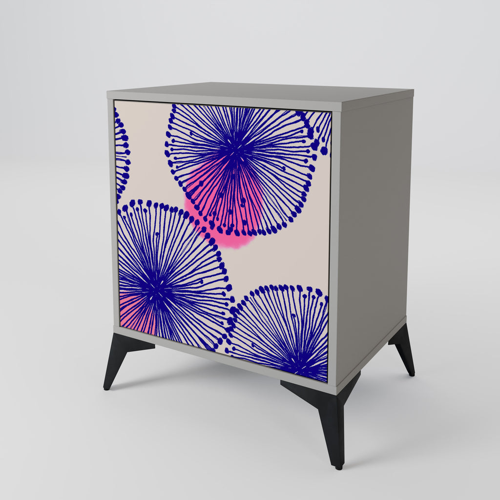 Aparador MAGIC NATURE de 1 puerta en acabado gris