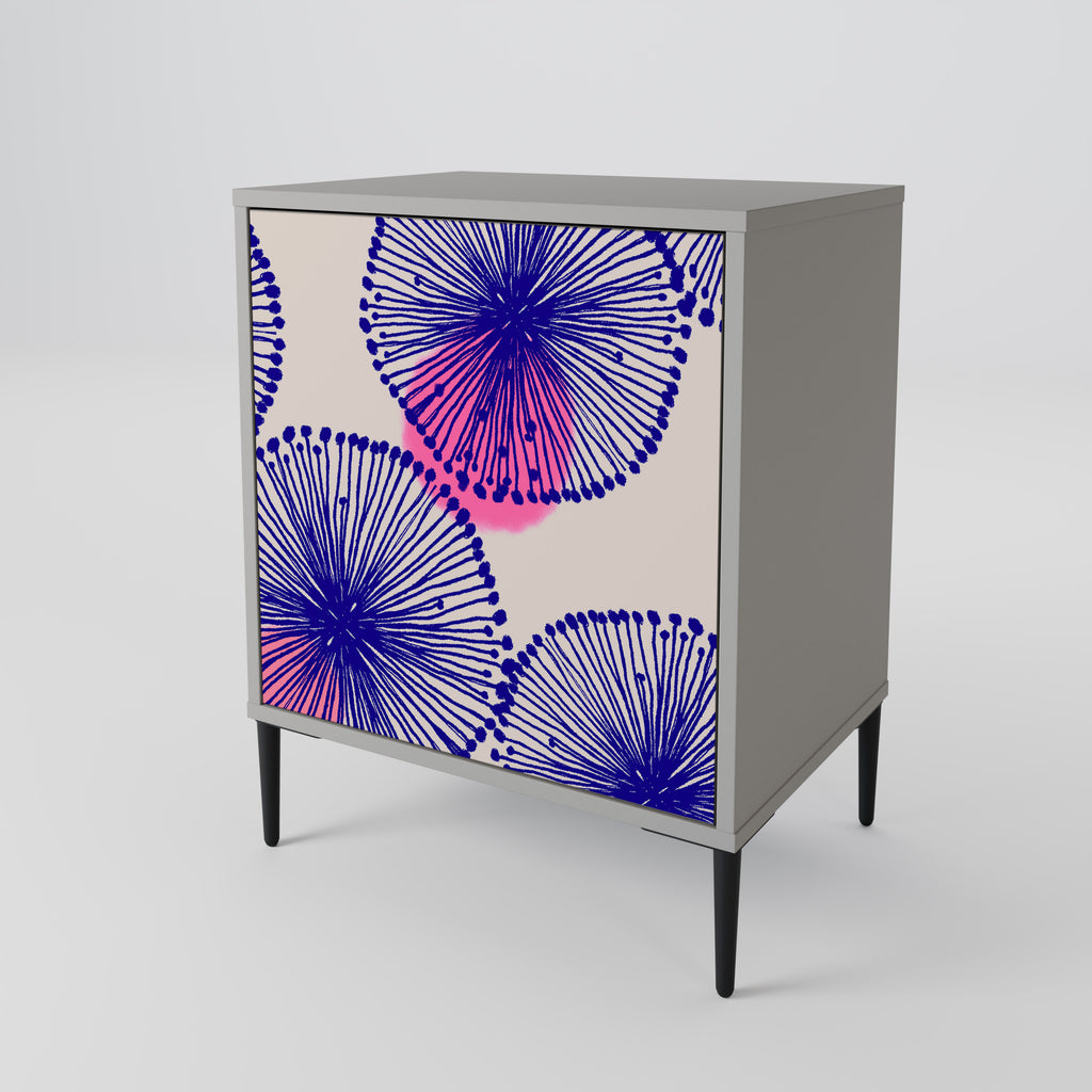 Aparador MAGIC NATURE de 1 puerta en acabado gris