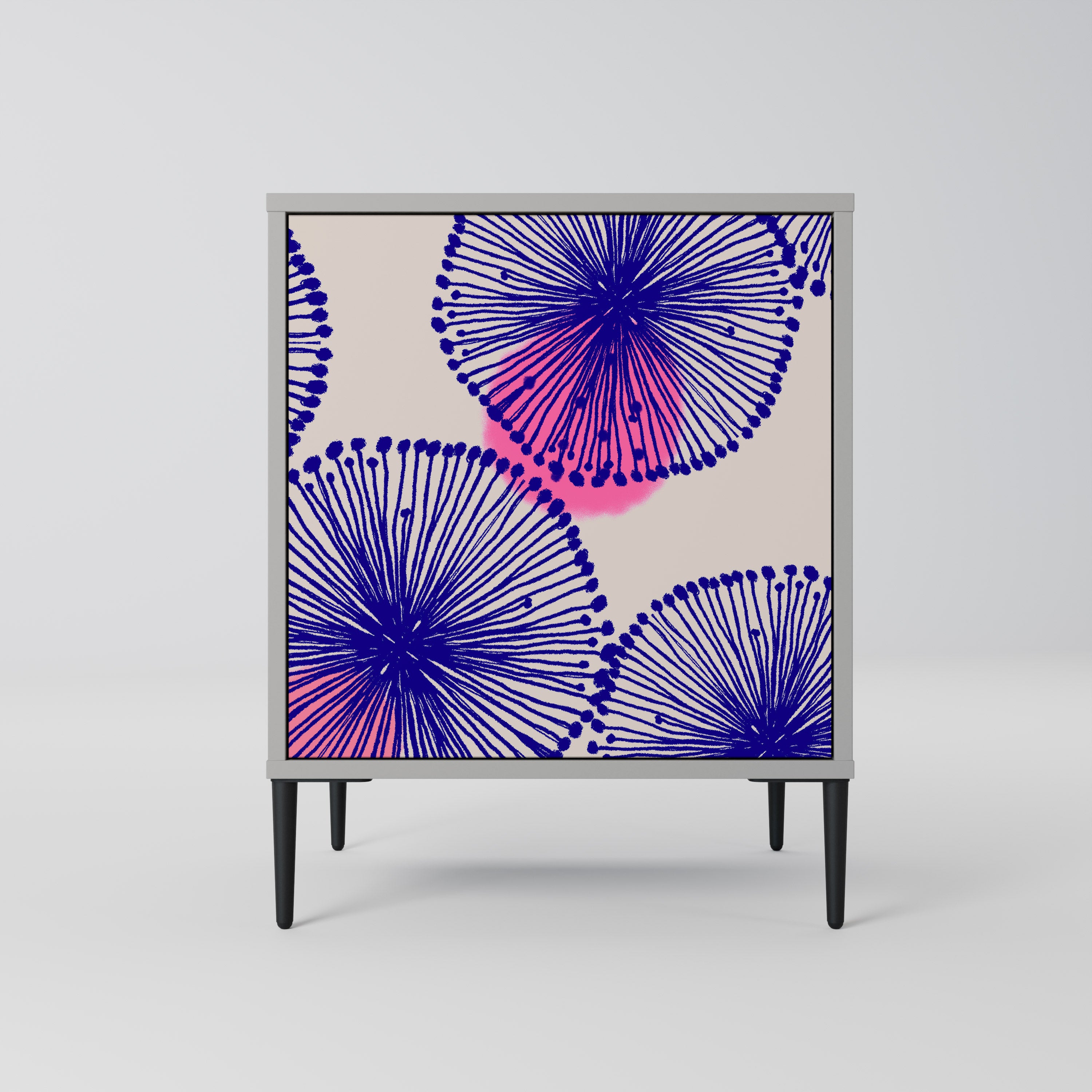 Aparador MAGIC NATURE de 1 puerta en acabado gris