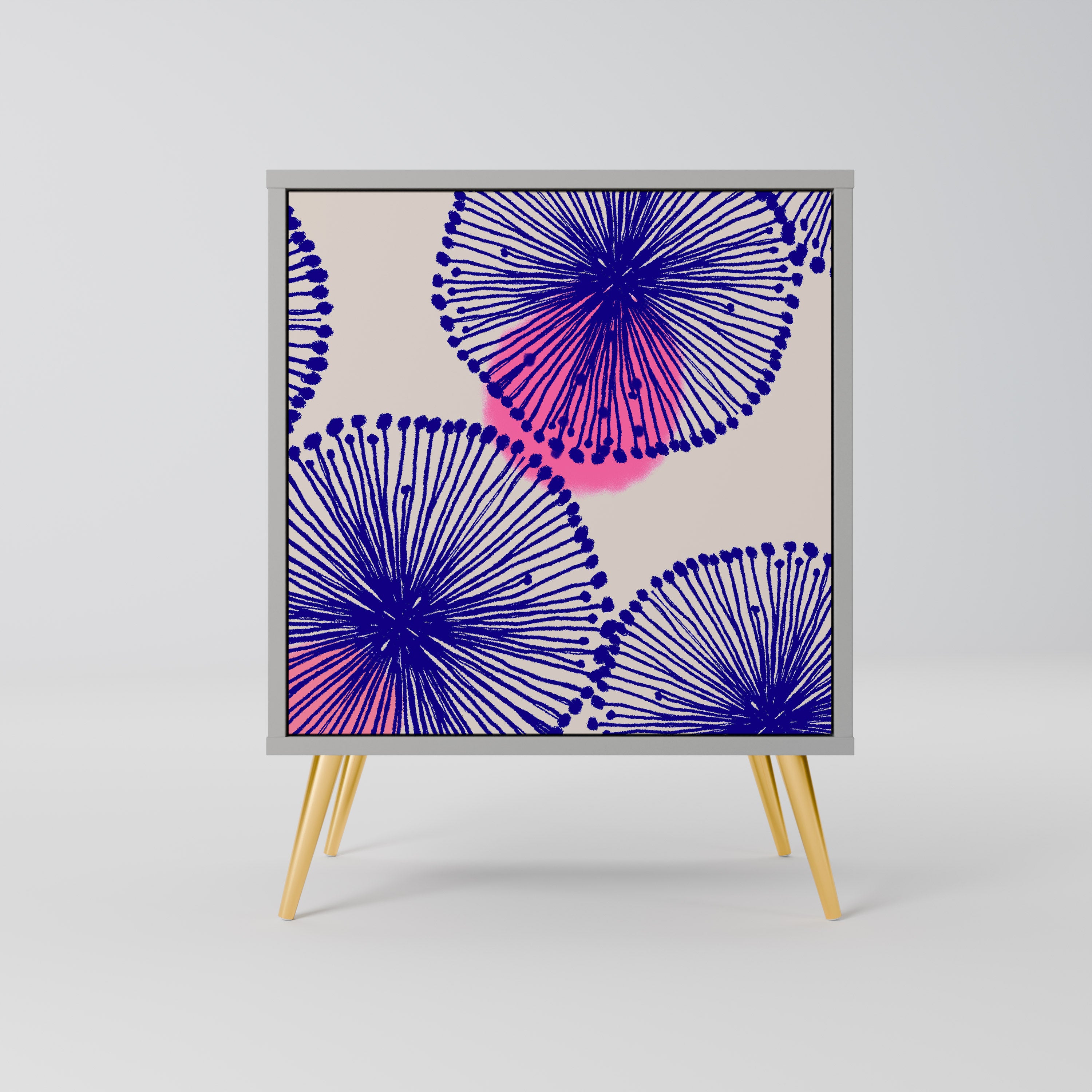 Aparador MAGIC NATURE de 1 puerta en acabado gris