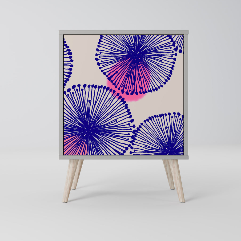 Aparador MAGIC NATURE de 1 puerta en acabado gris