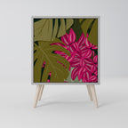 TROPICAL BEAUTY Aparador de 1 Puerta en Acabado Gris